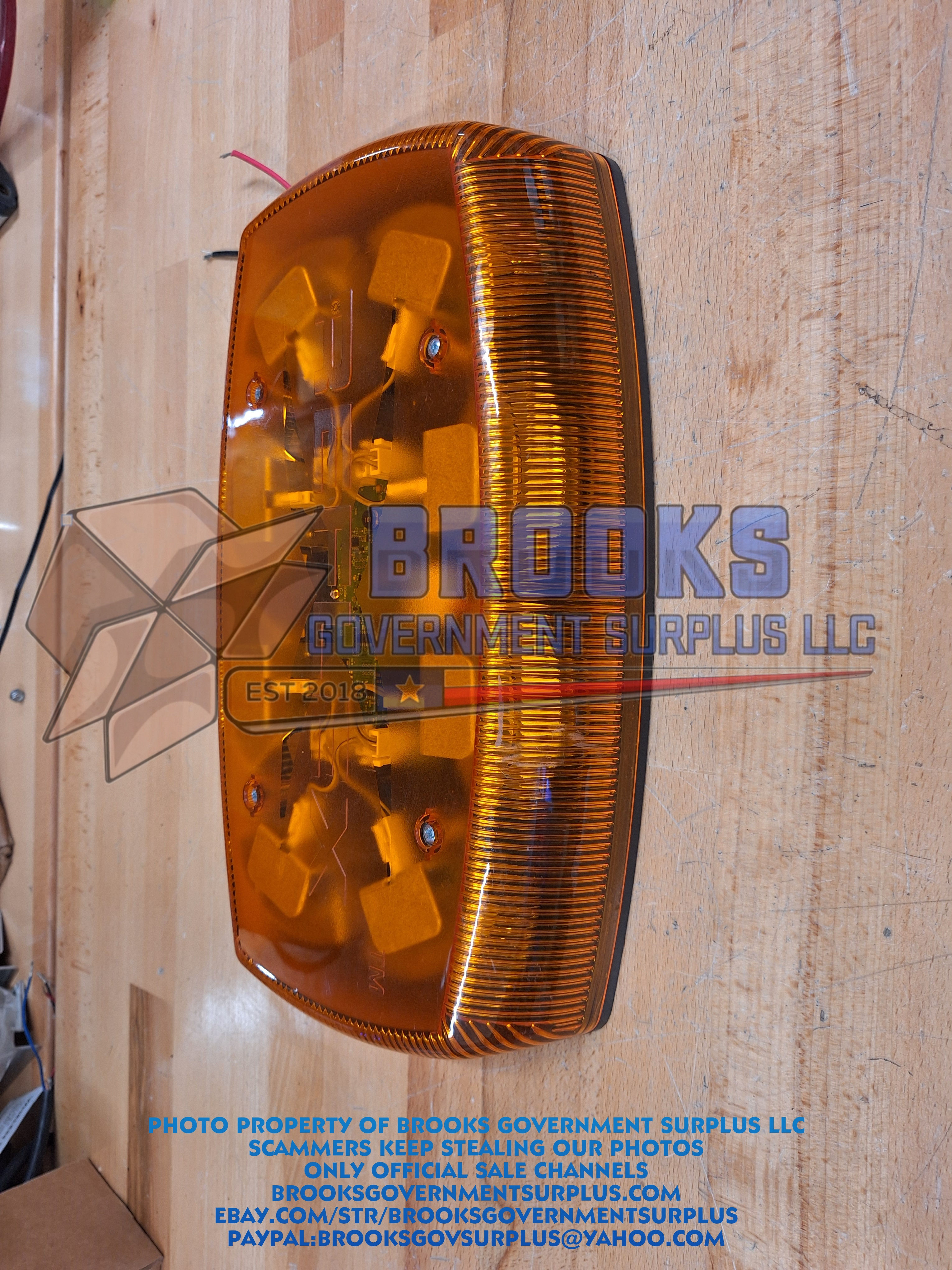 ECCO amber 15 Inch Lightbar Reflex 5580 USED AMBER LENSE