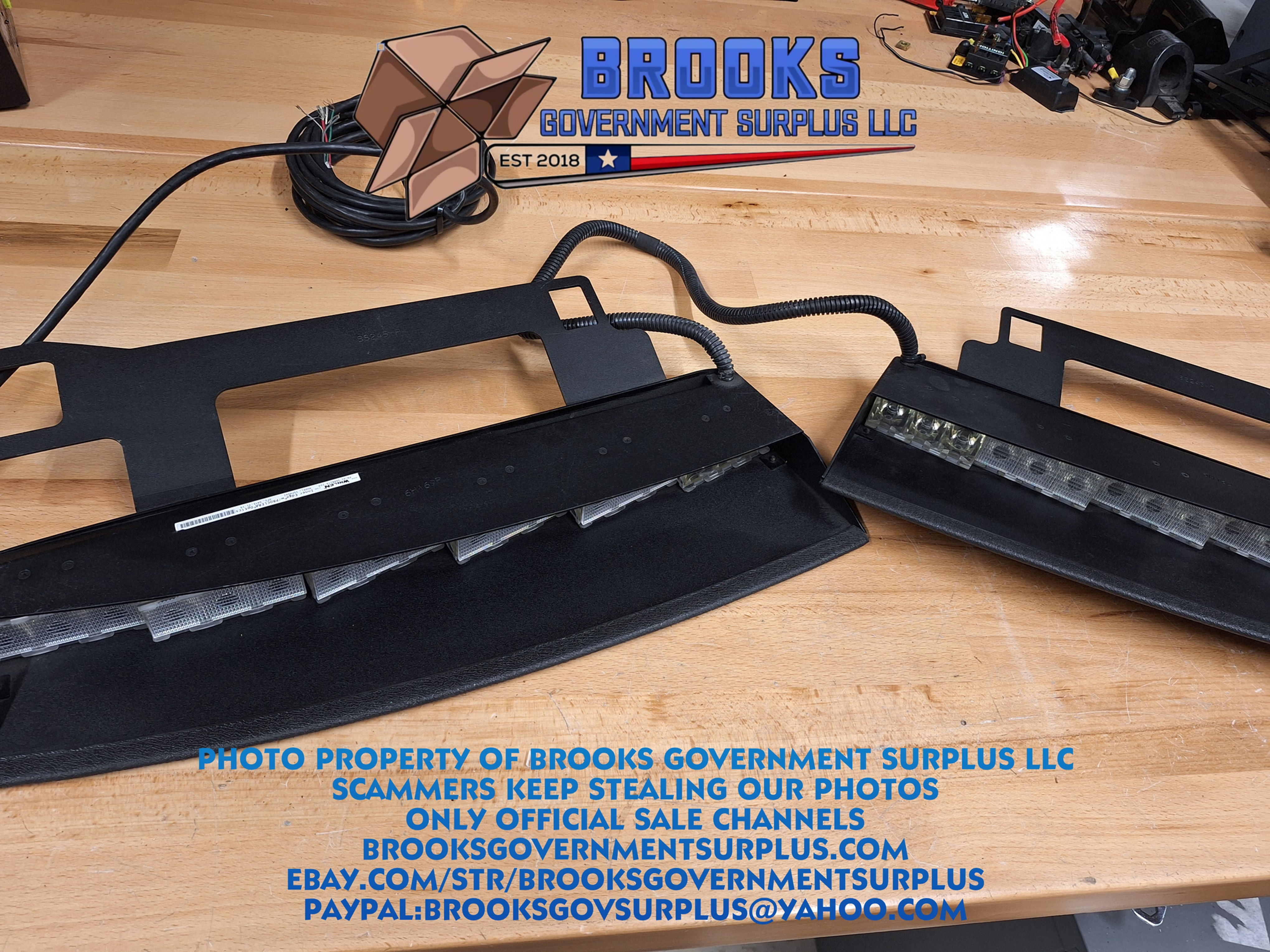 Whelen FST visor bar SOLO 2013-2019 Ford Explorer FPIU USED