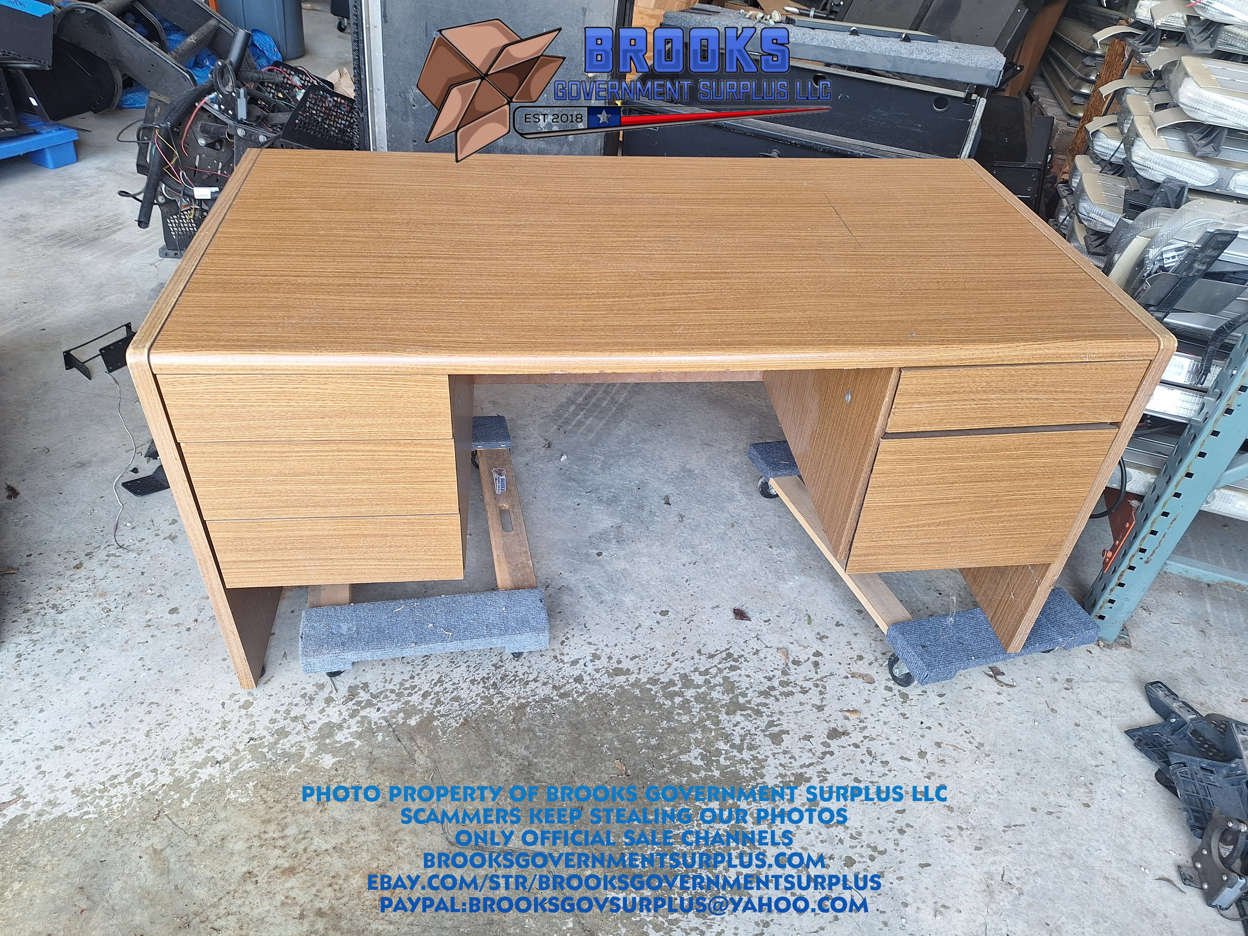 office desk wood 60x30x30 inch USED
