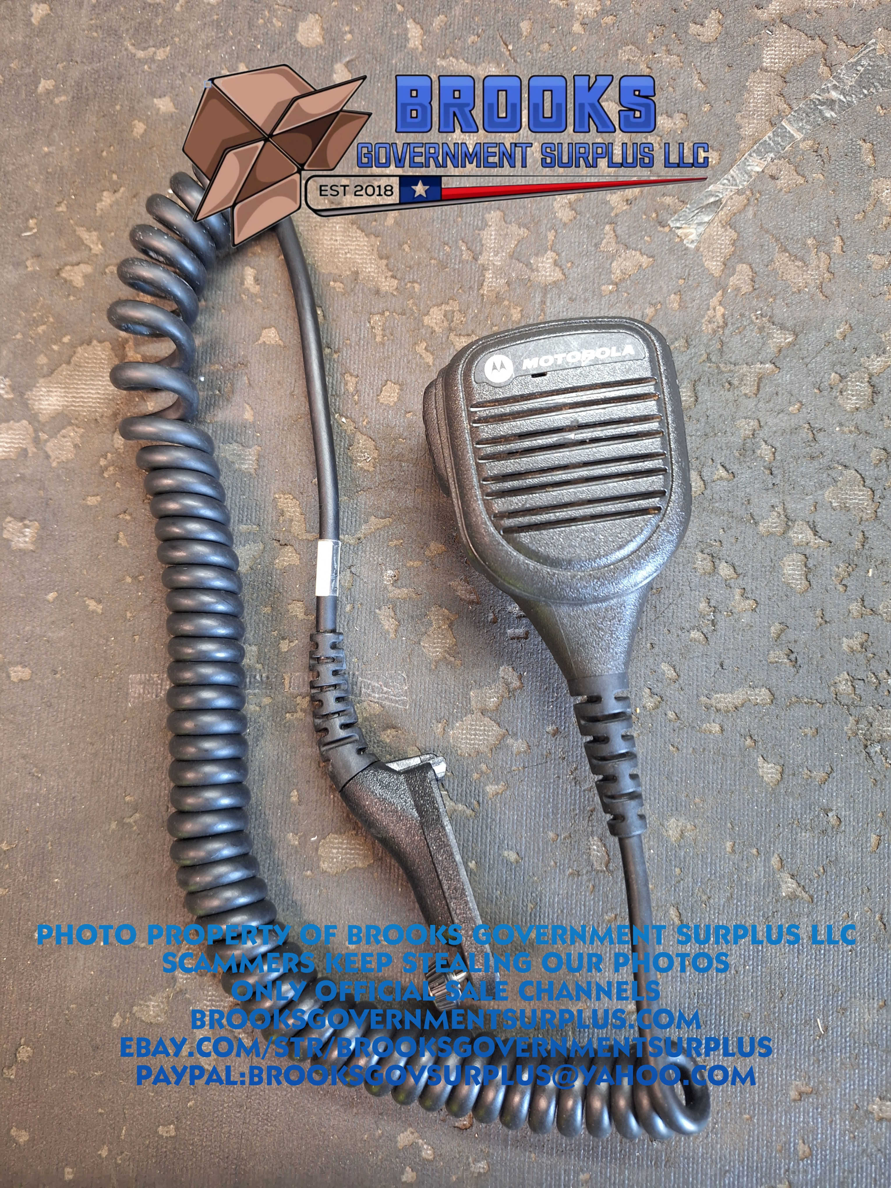 Motorola PMMN4069AL APX radio microphone IP55 USED