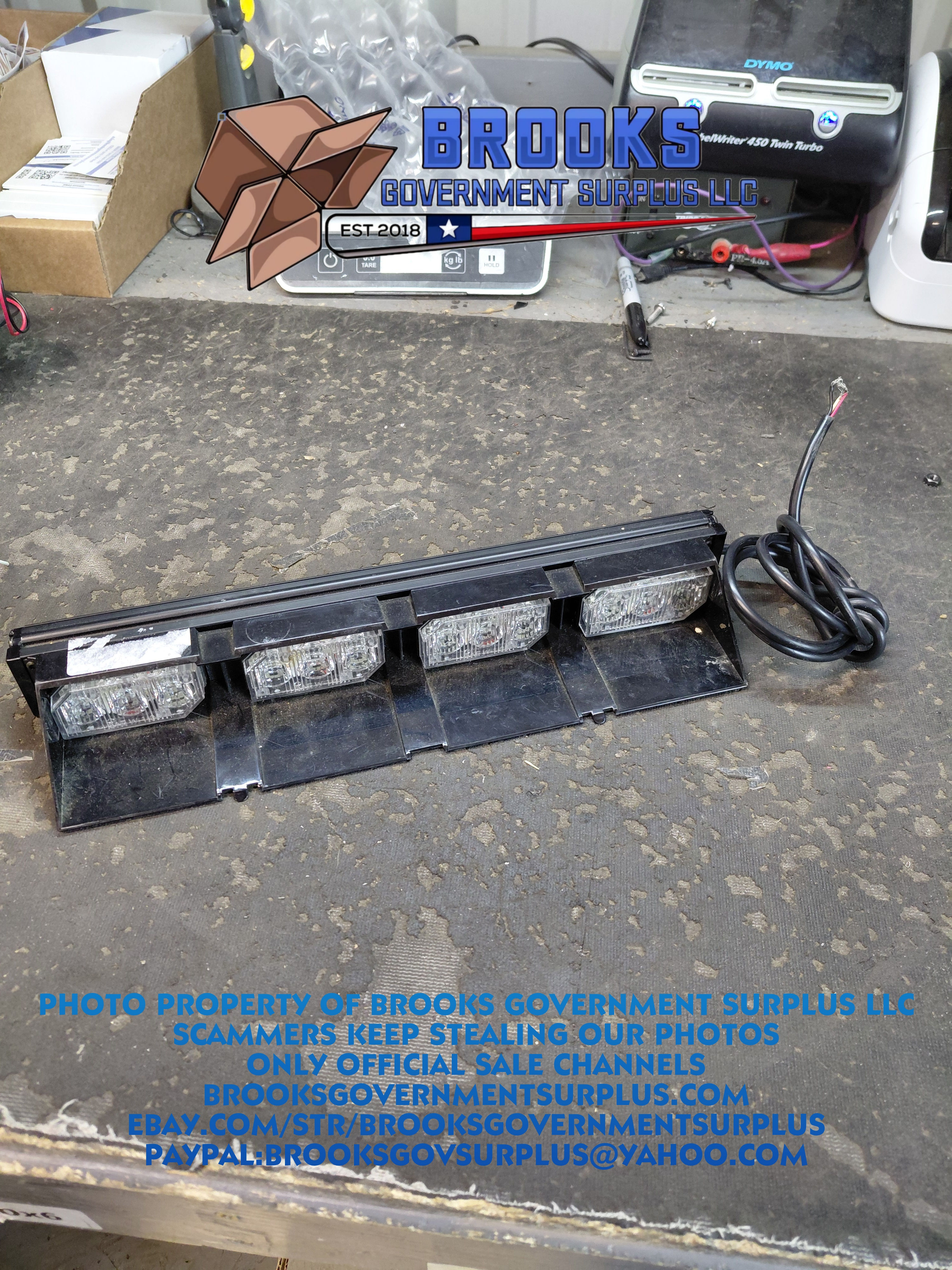 Sound Off Signal Ultralite 4 module interior warning light AMBER