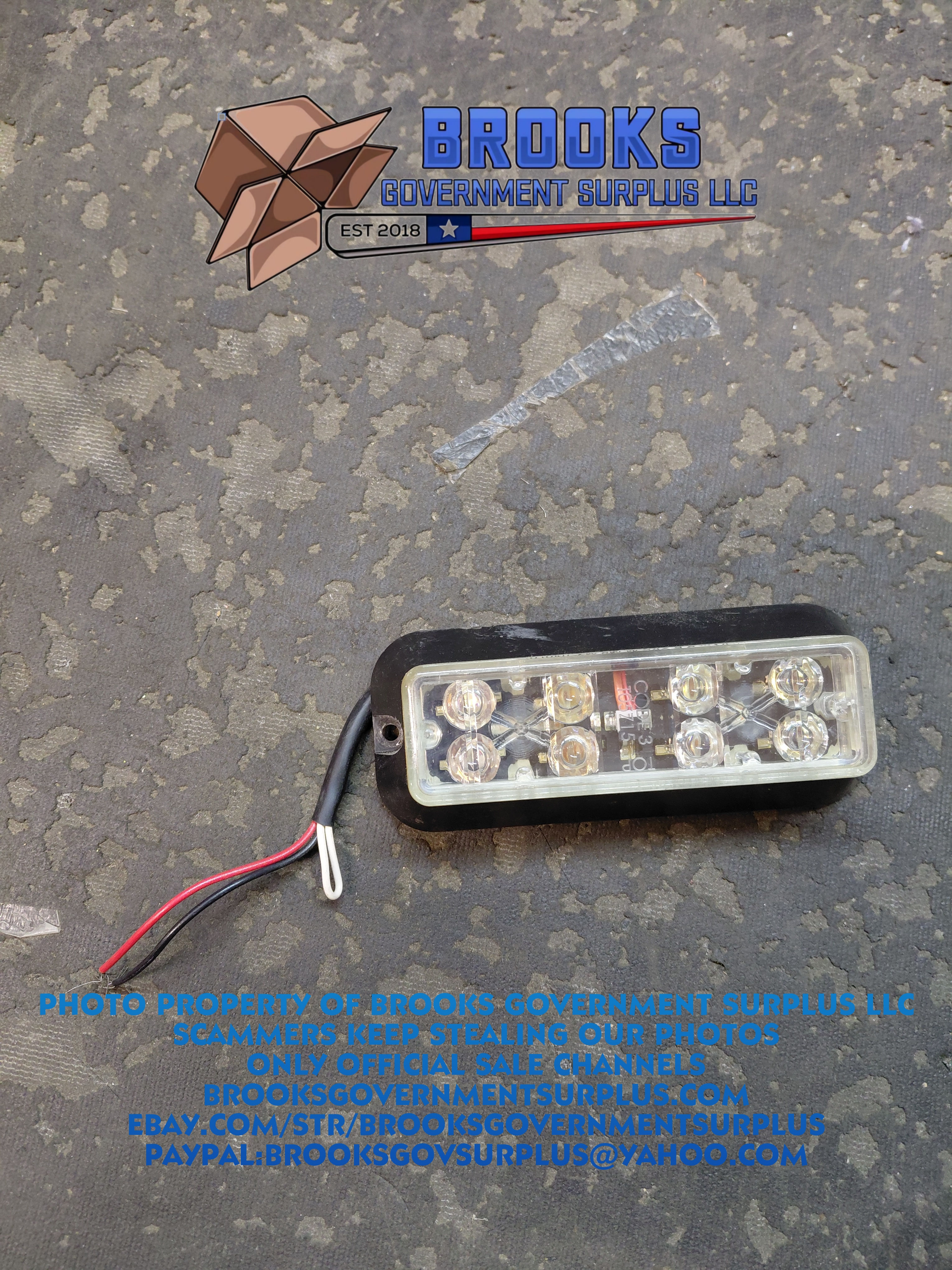 Code 3 LED X lighthead USED