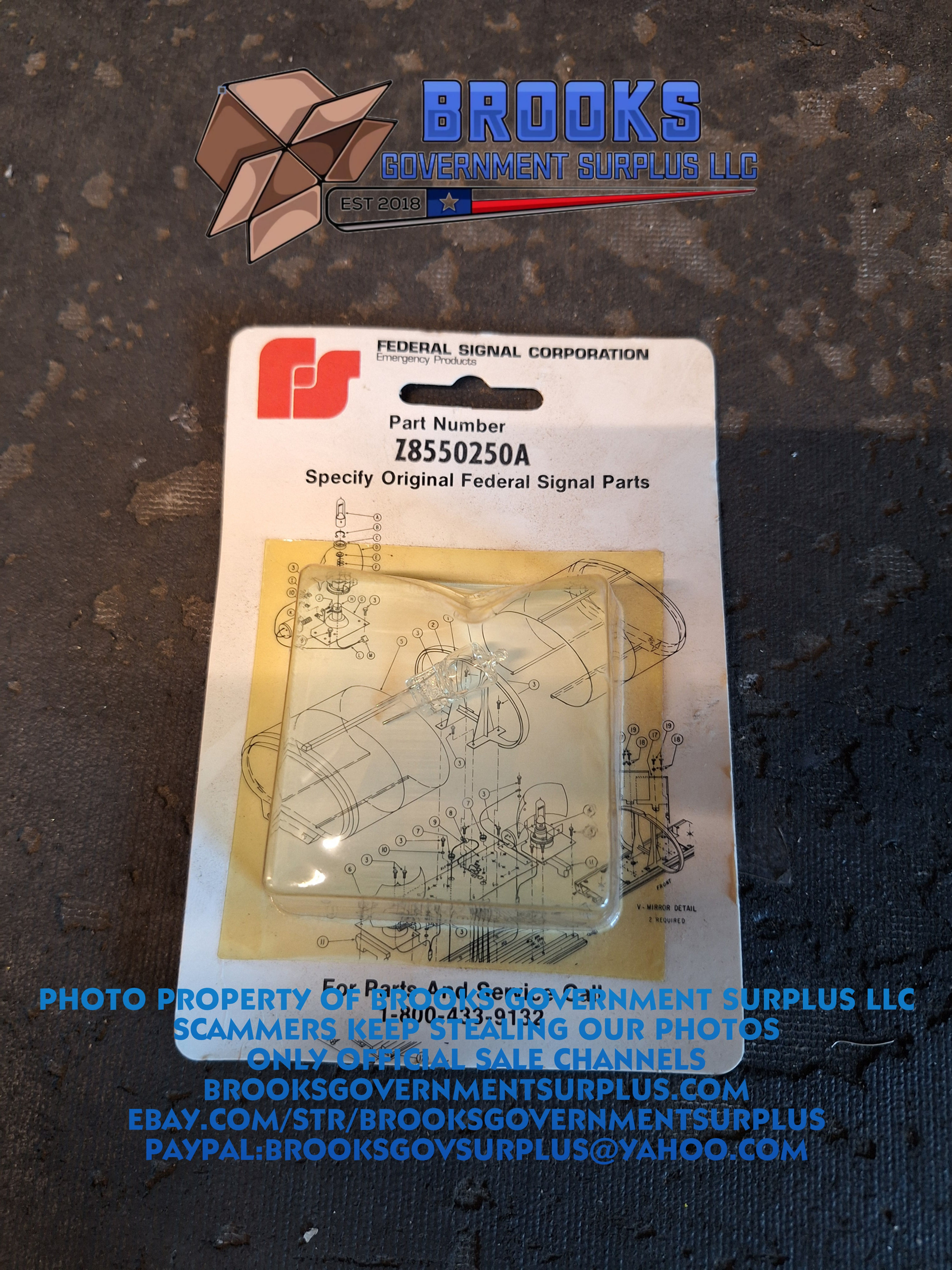 Federal Signal Halogen Bulb Z8550250A Jetsonic