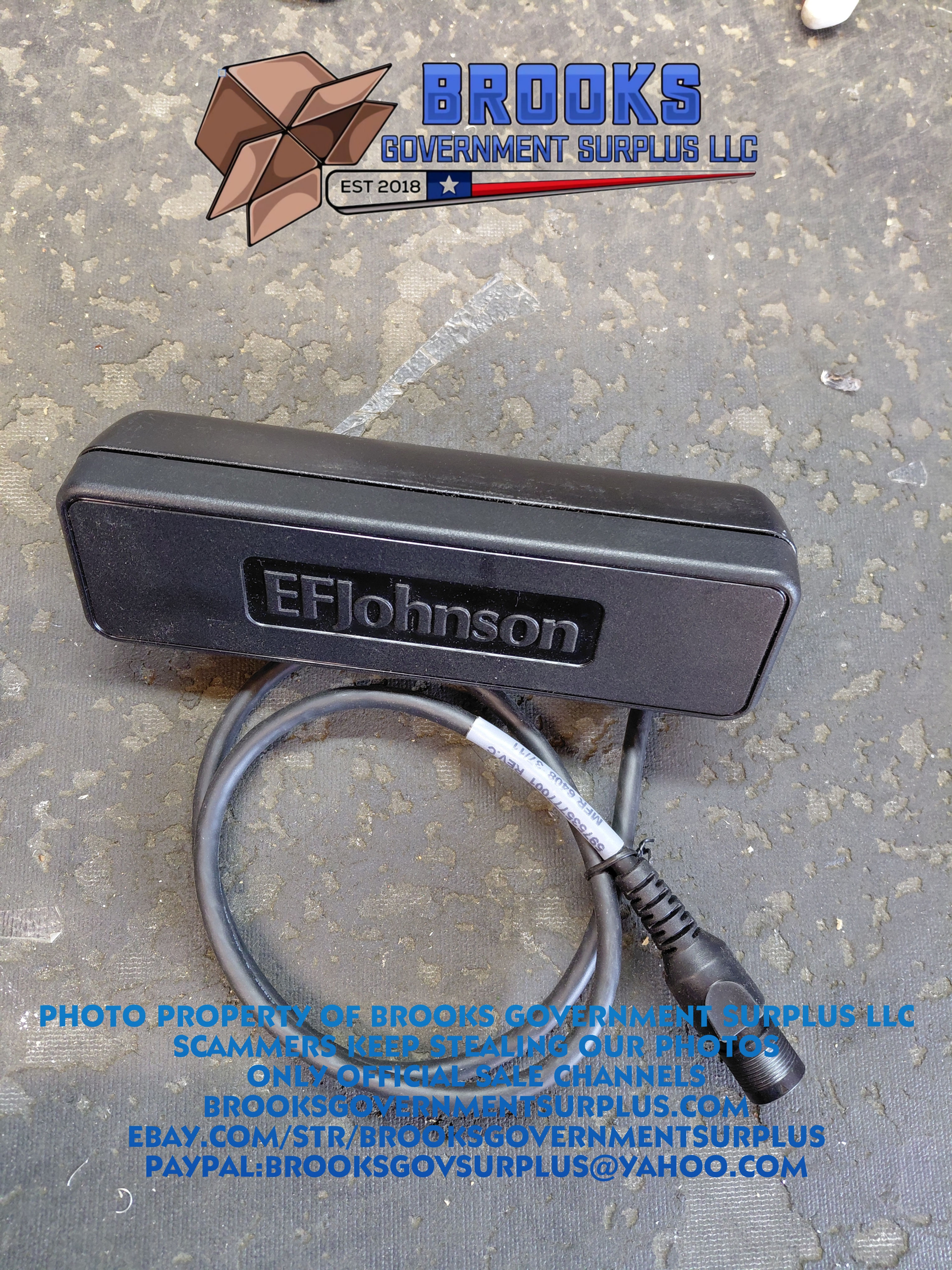 EF Johnson Remote Control Head 023-5500-830