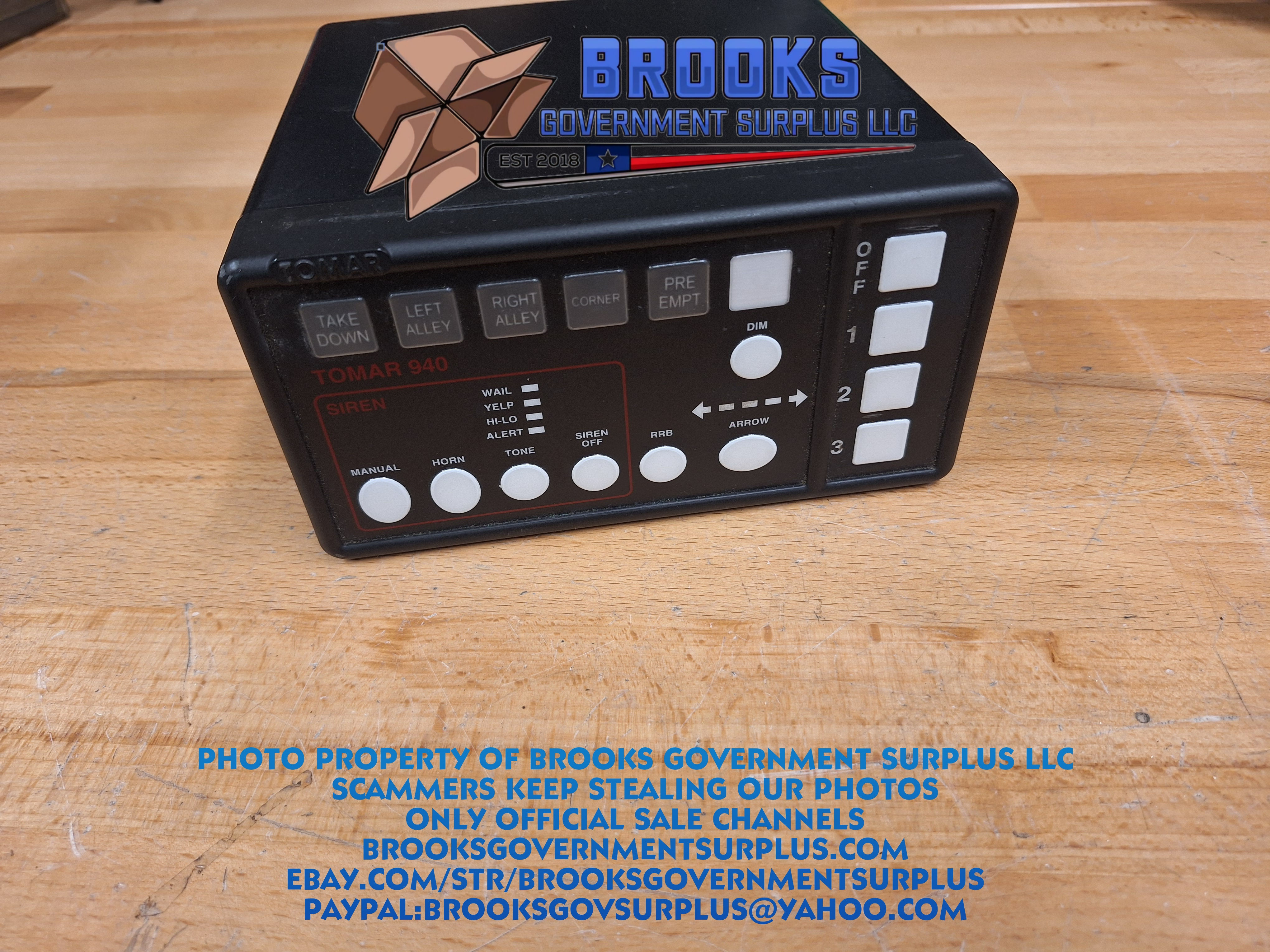 Tomar 940L digital electronic siren light controller USED