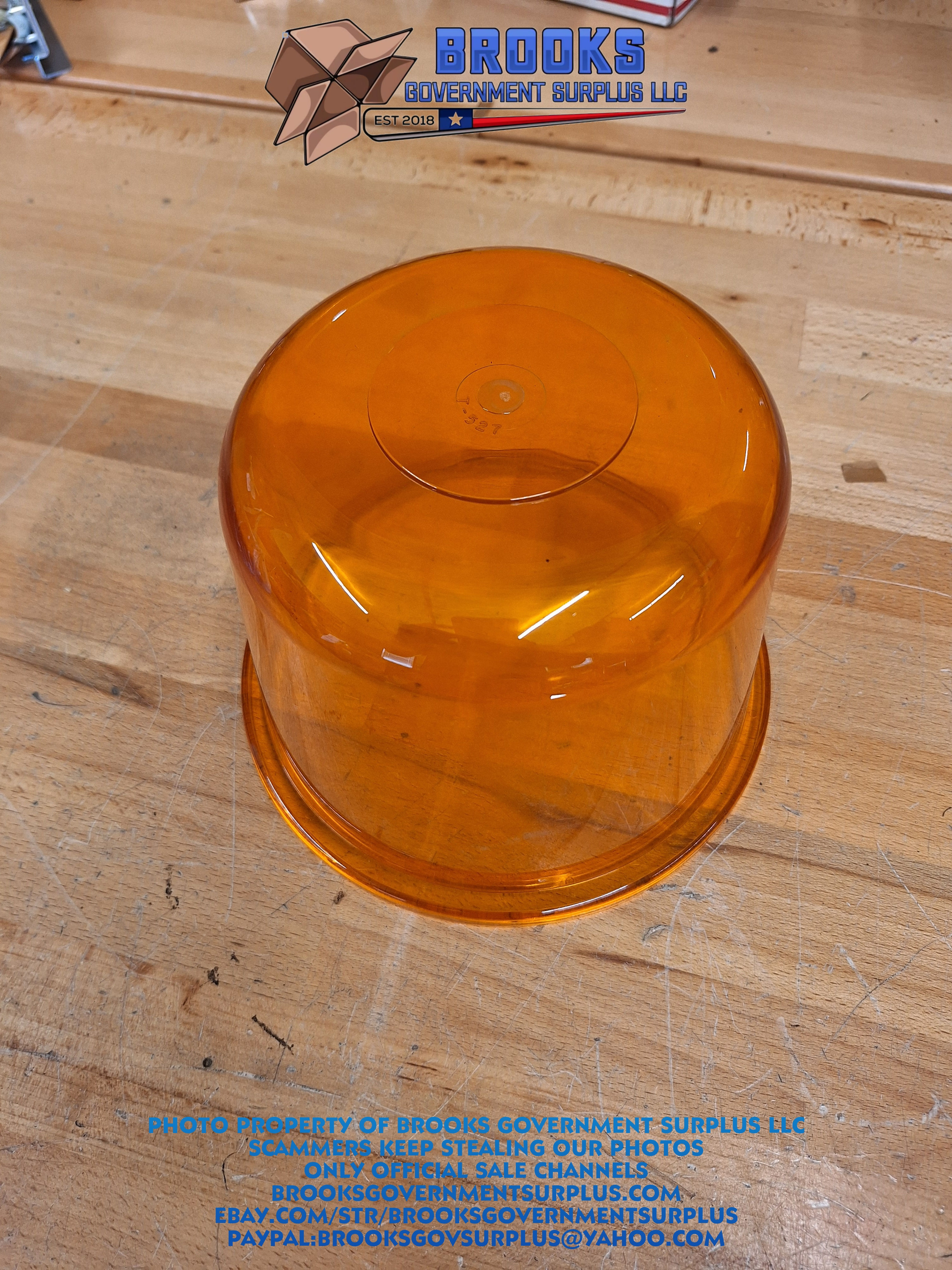 Tripp lite RF-6 rotating beacon AMBER LENSE NEW OLD STOCK T-527