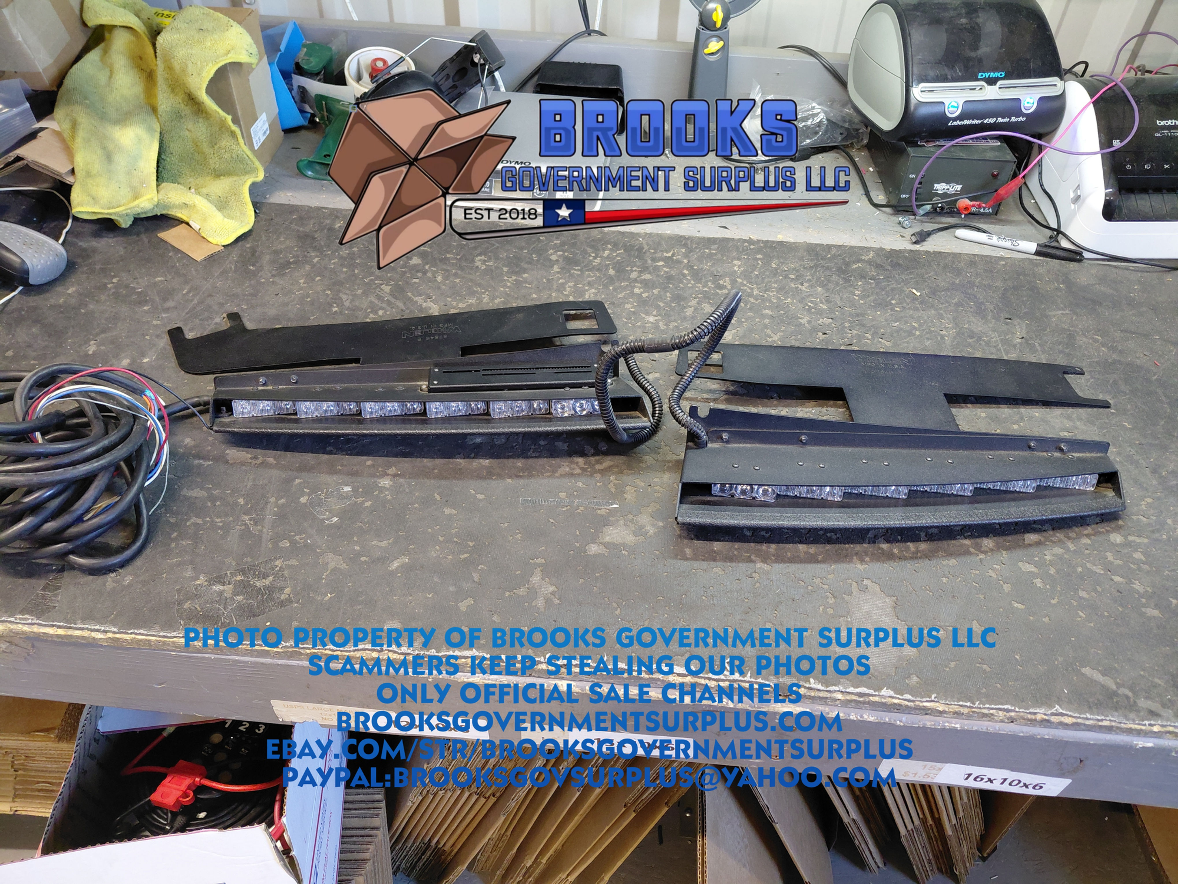 Whelen XLP Visor bar 2013 Ford Expedition LC USED