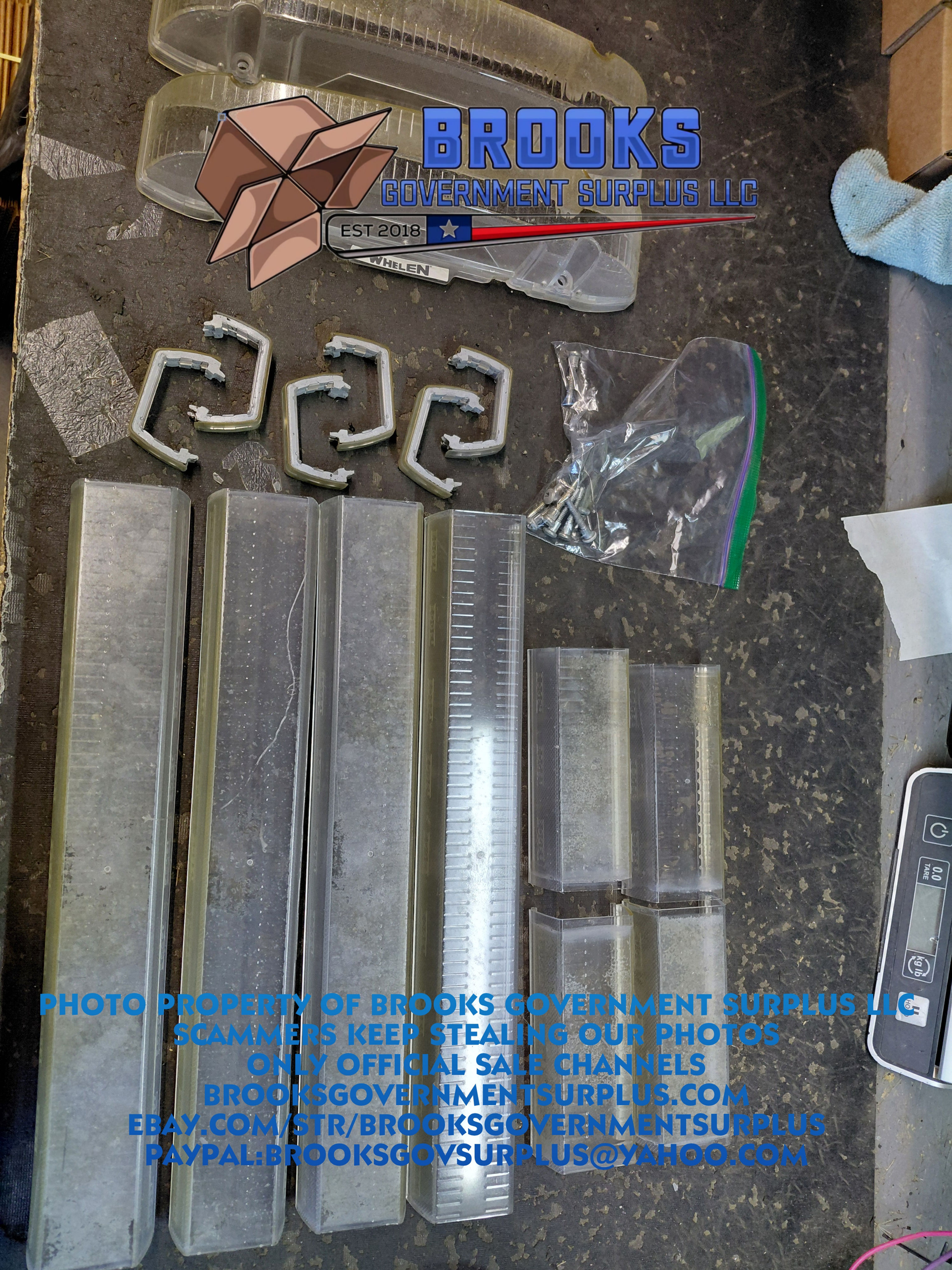 Whelen Liberty 48 inch USED lense kit clear newer style endcaps