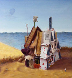 'A place in time', 2016, oil on linen, 26" x 24"