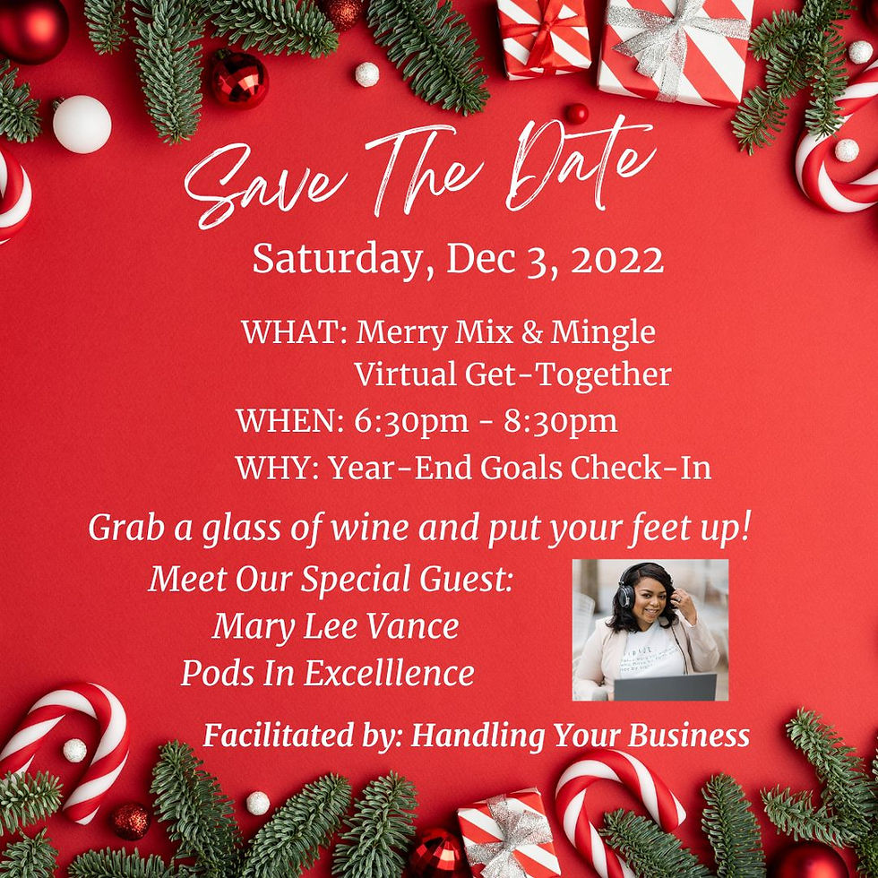 Handling Your Business Merry Mix & Mingle