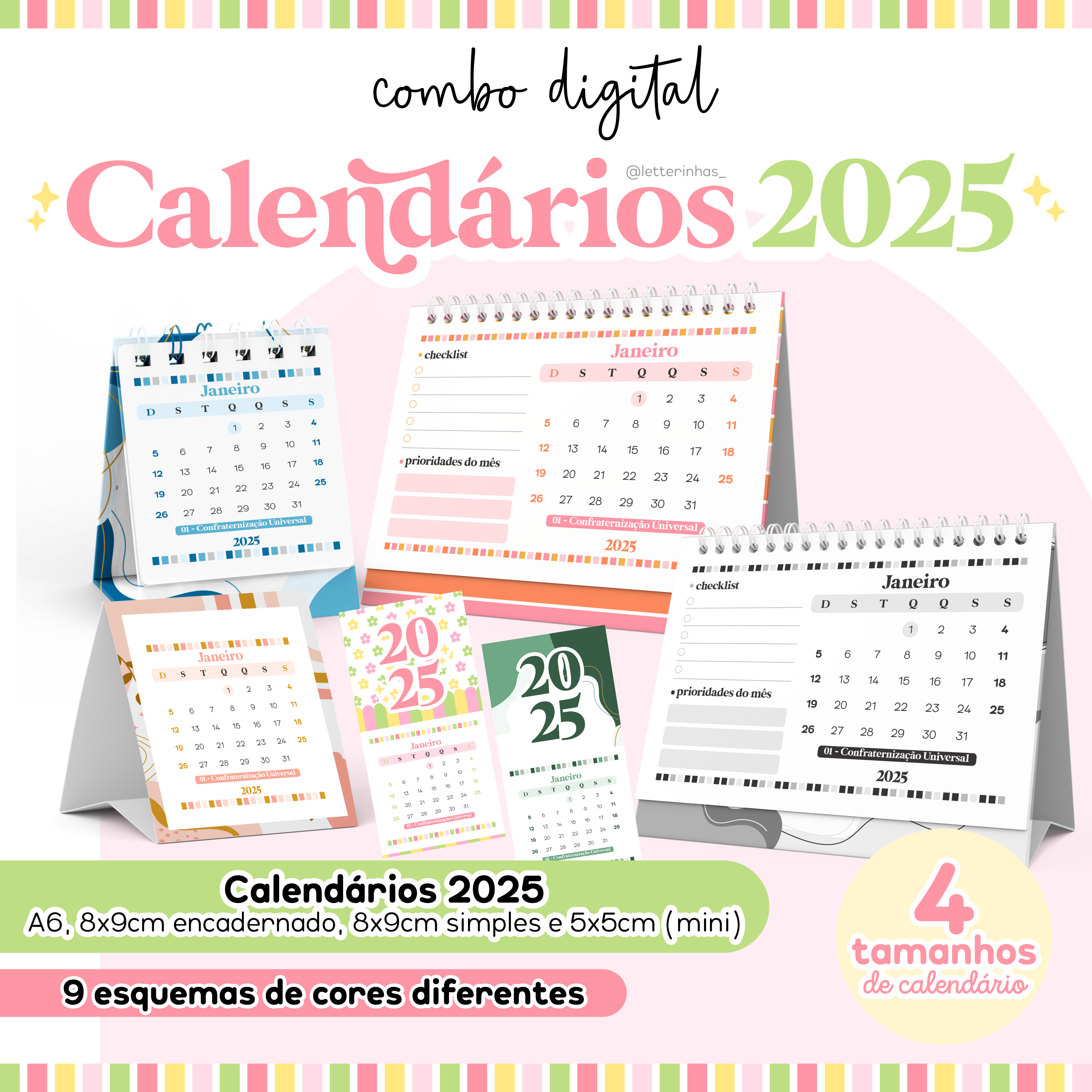 Combo Digital Calendários 2025