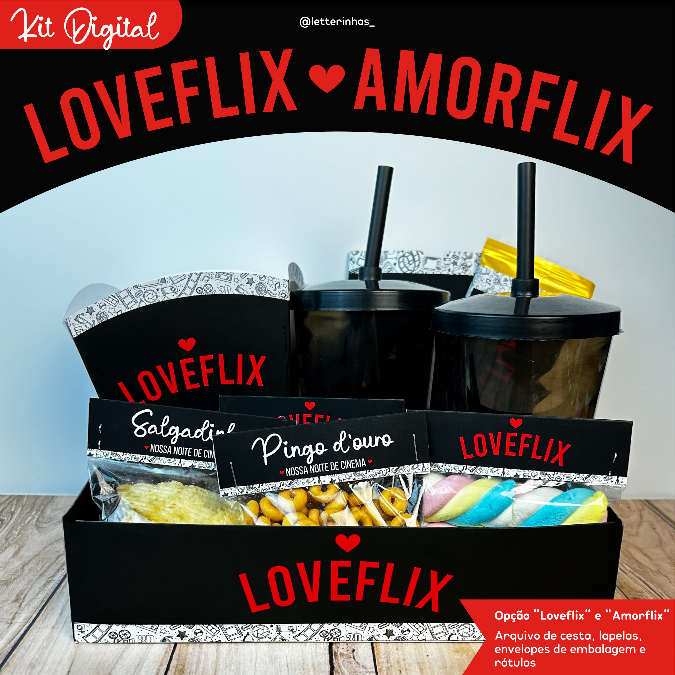 Kit Digital Loveflix - Amorflix