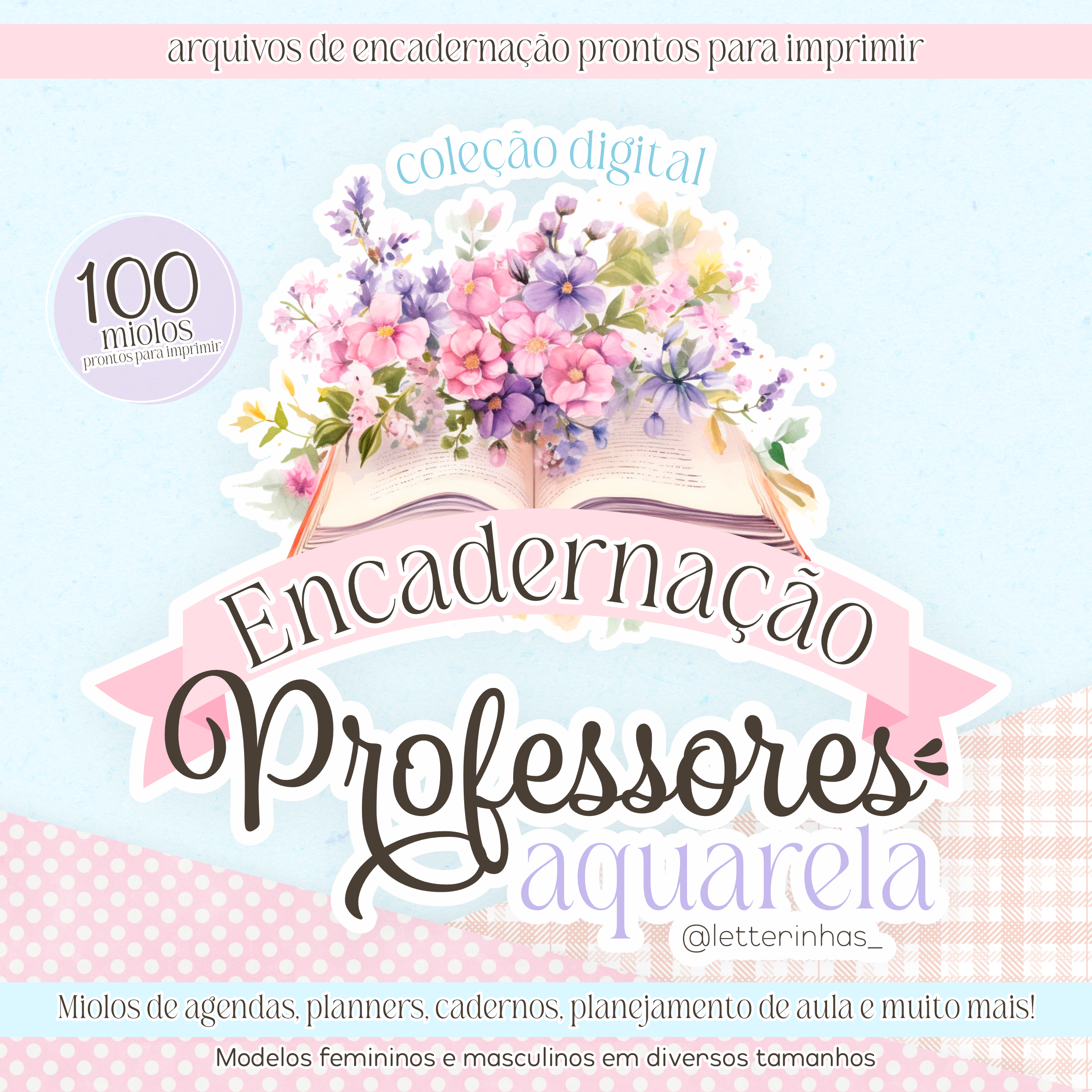 Combo Encadernação - Professores Aquarela