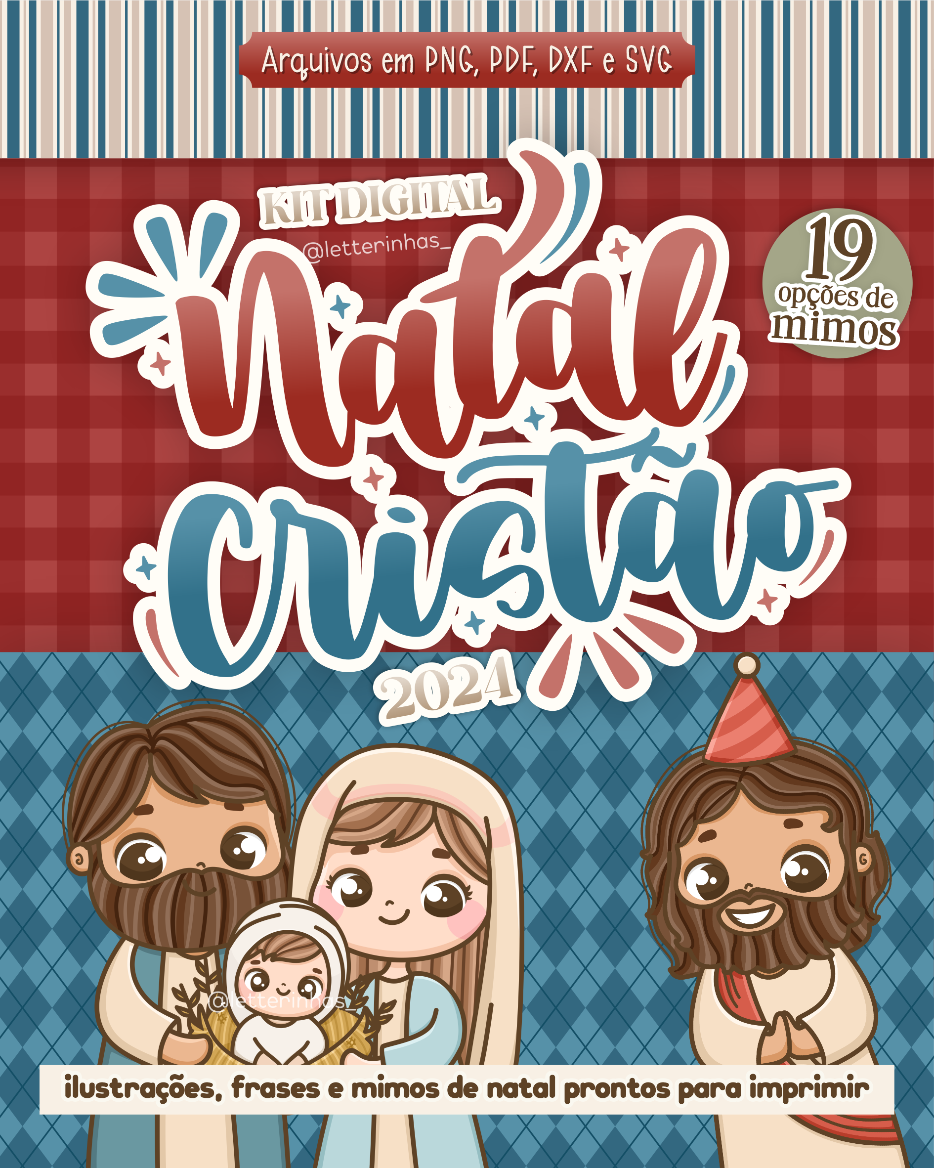 Kit Digital Natal Cristão 2024