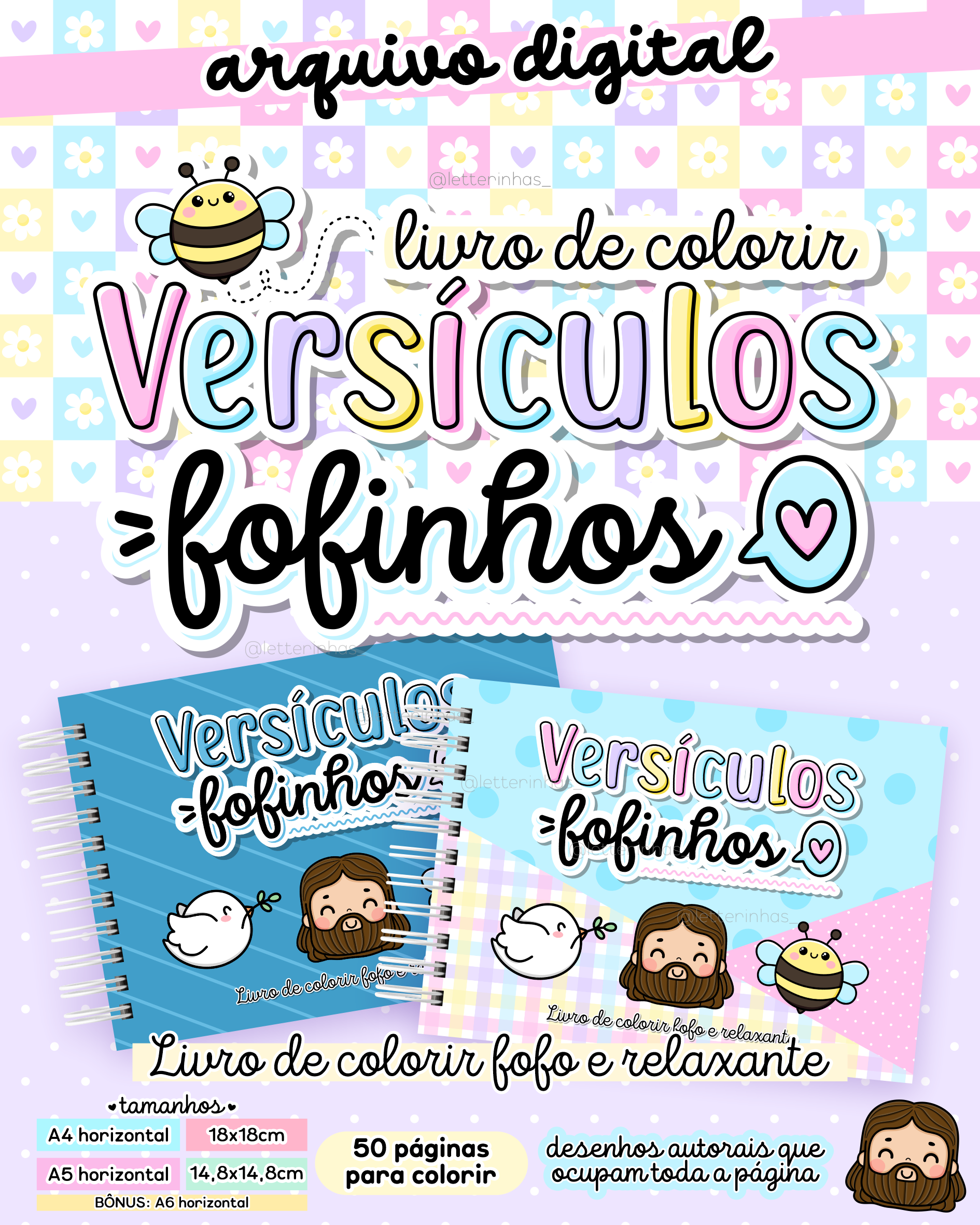 Arquivo Digital | Livro de Colorir Versículos Fofinhos