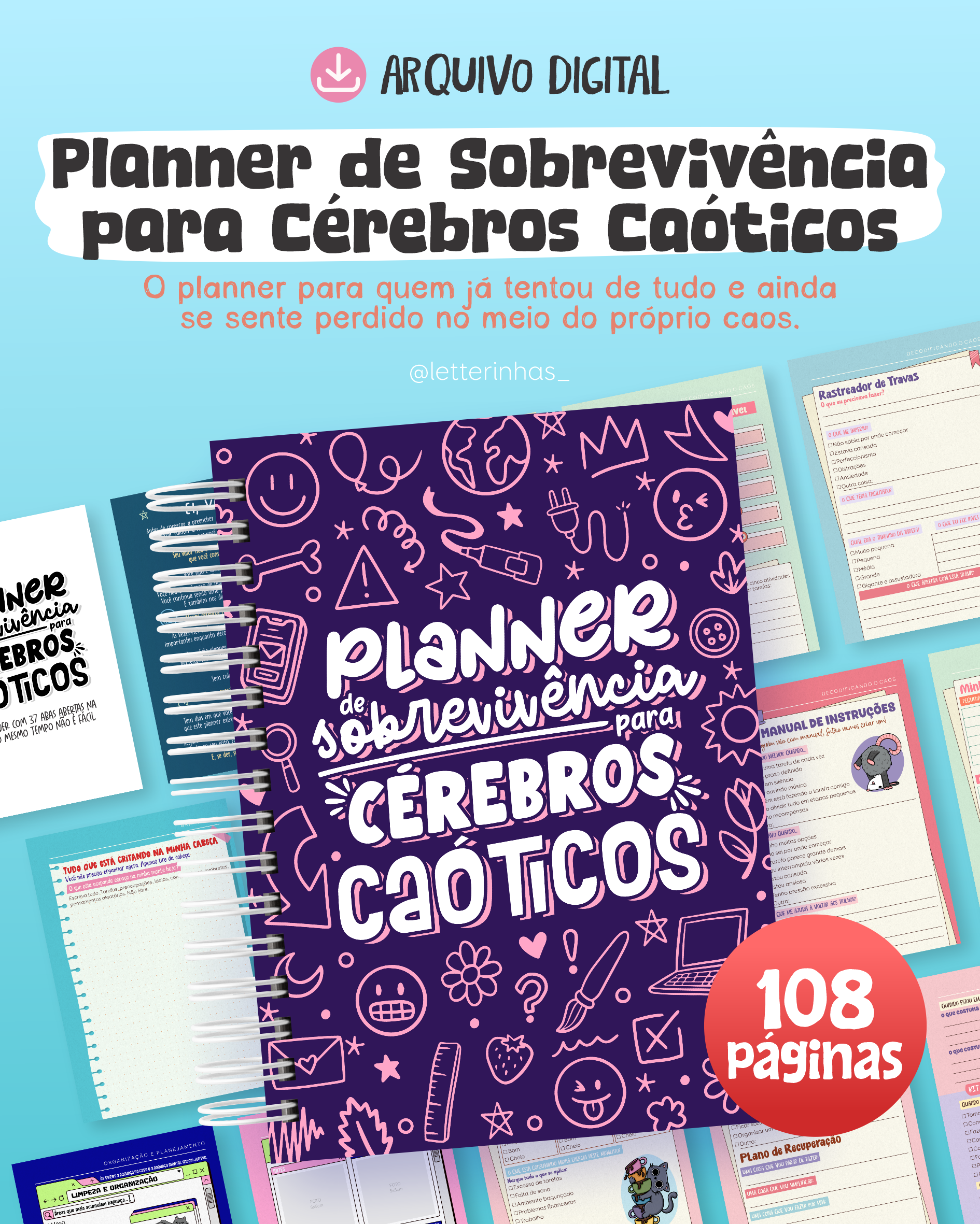 Planner de Sobrevivência para Cérebros Caóticos