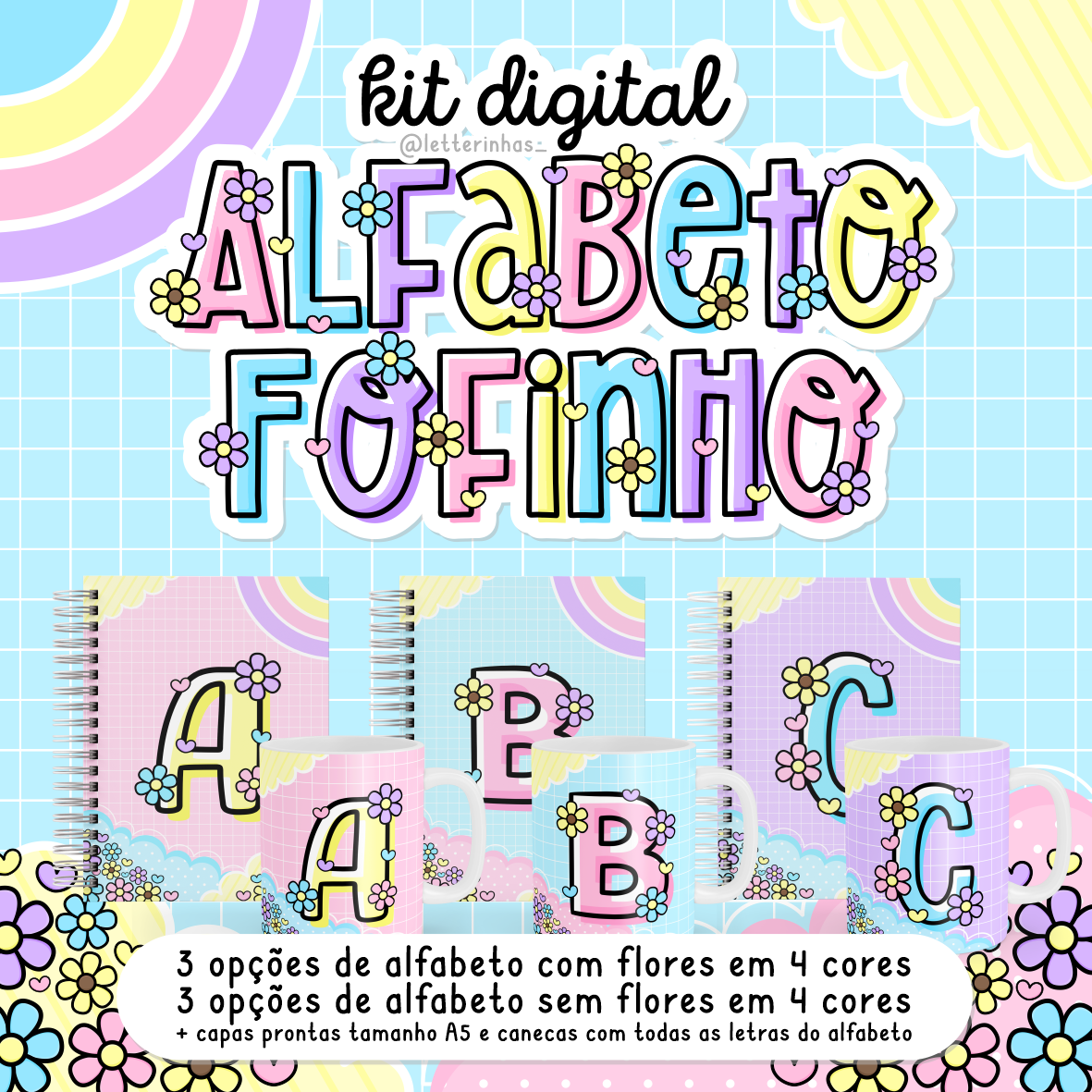 Kit Digital Alfabeto Fofinho