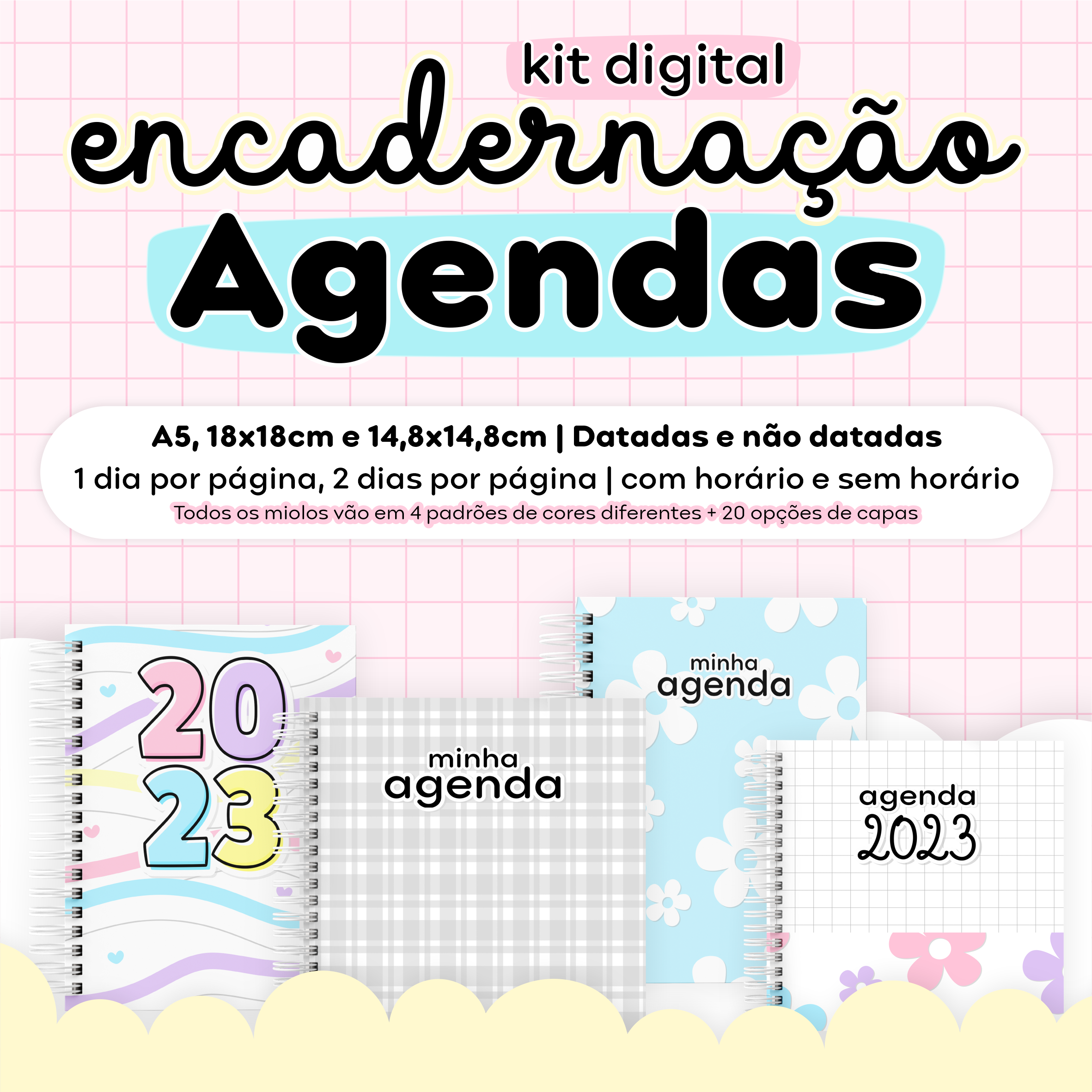 Kit Digital Encadernação - Agendas 2023  | 2023