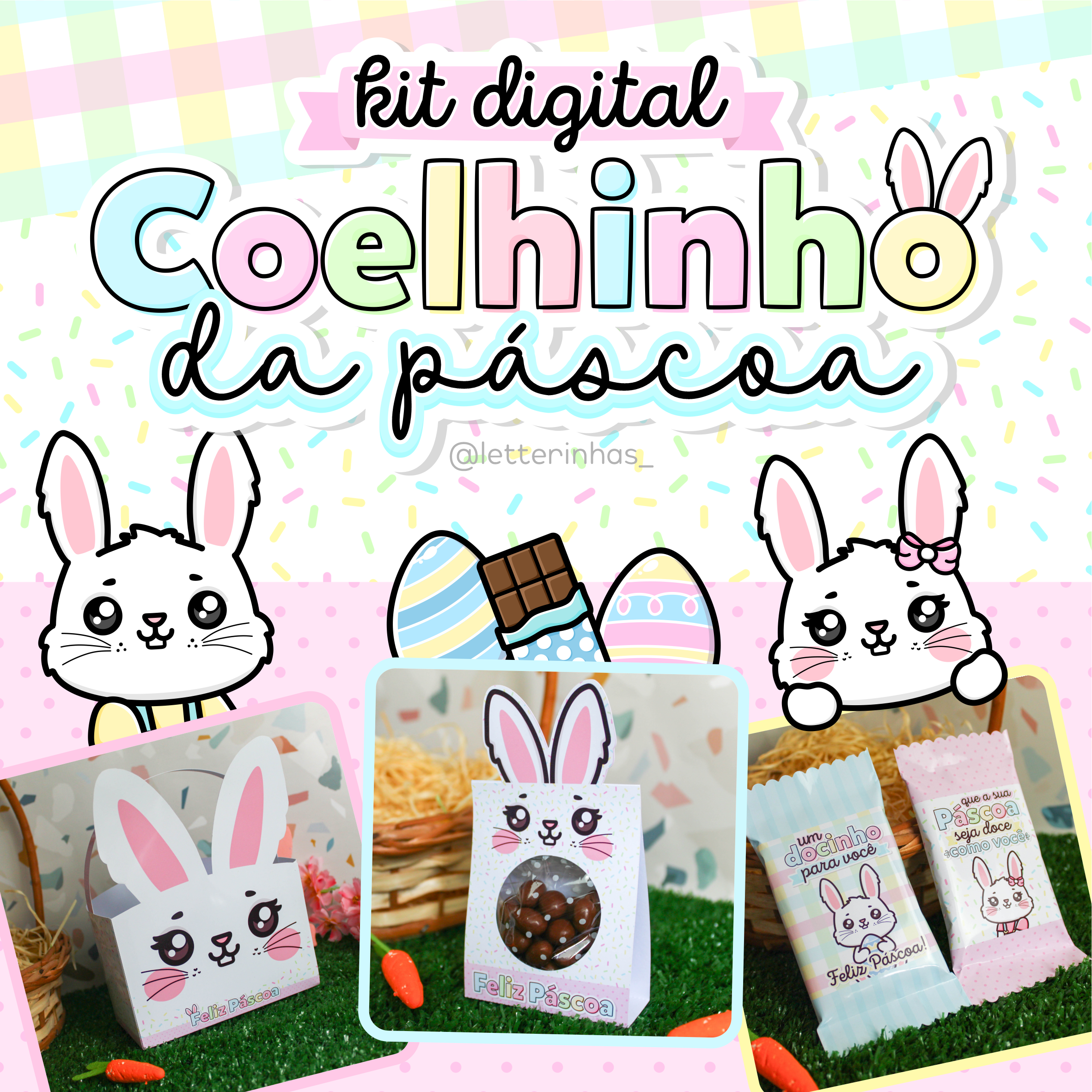 Kit Digital Coelhinho da Páscoa