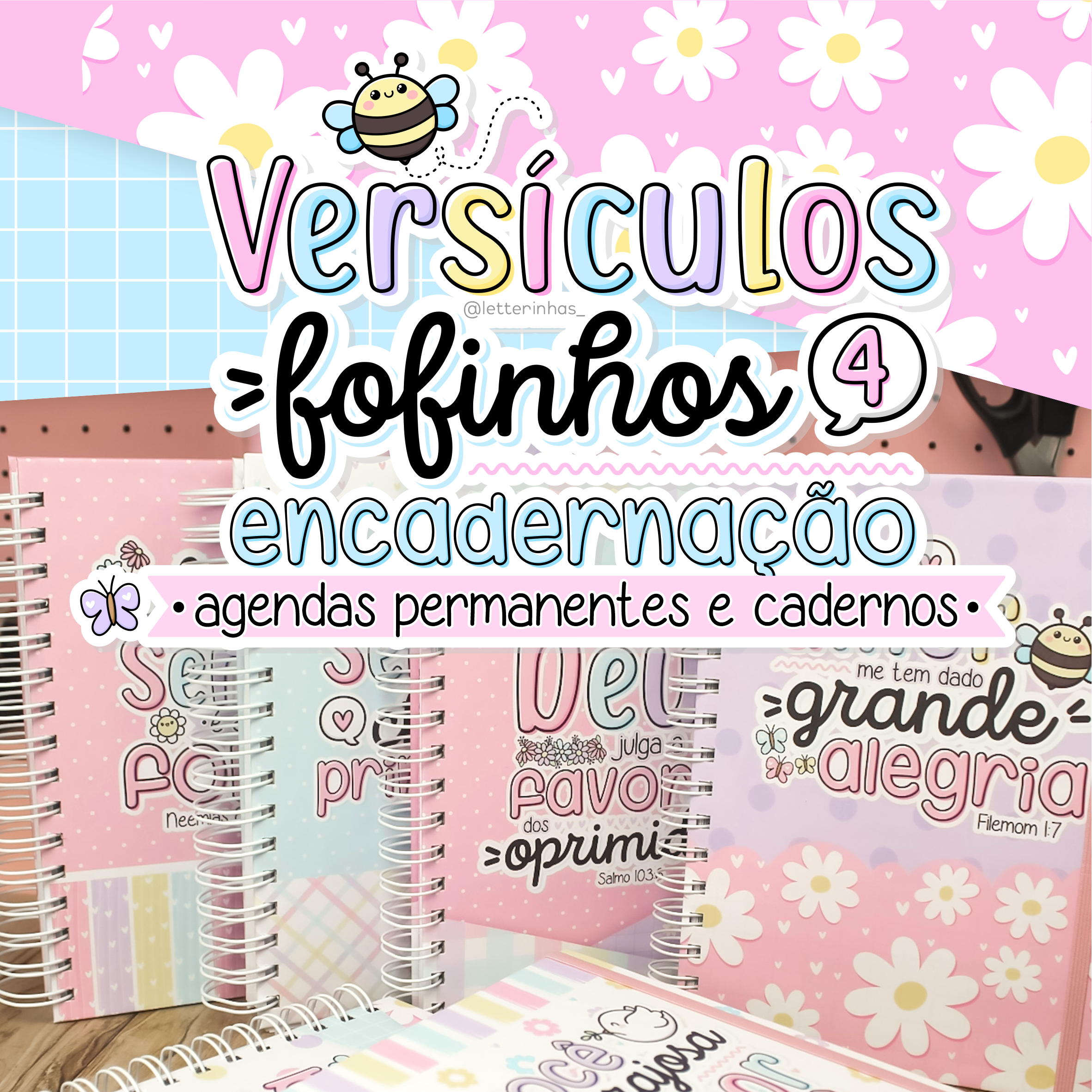 Kit Digital Versículos Fofinhos 4 - encadernação PERMANENTE