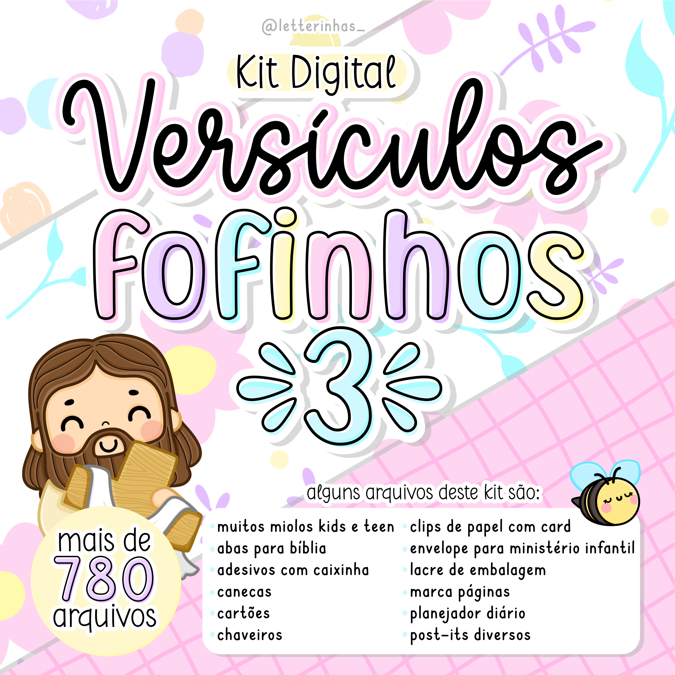 Kit Digital Versículos Fofinhos 3