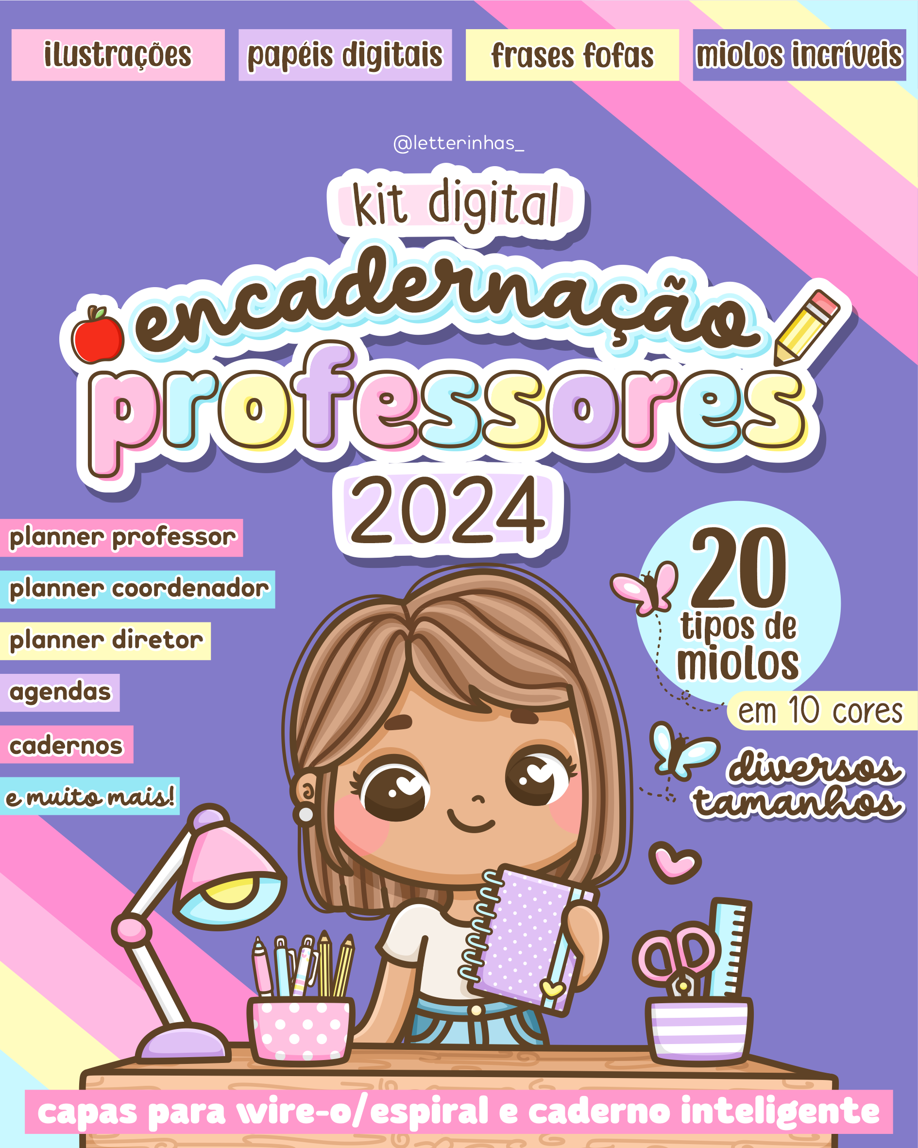 Kit Encadernação Professores 2024