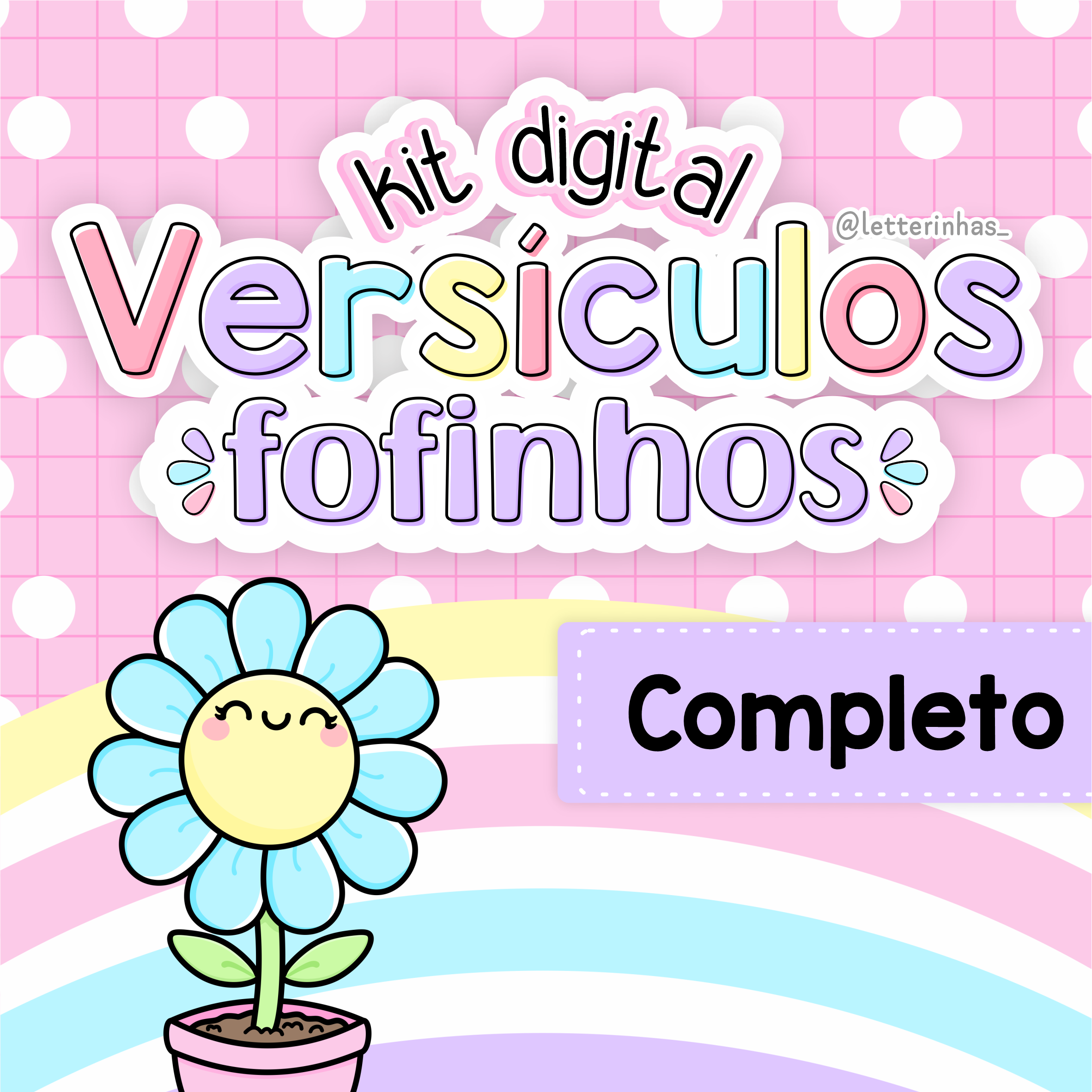 Kit Digital Versículos Fofinhos 1 - Completo