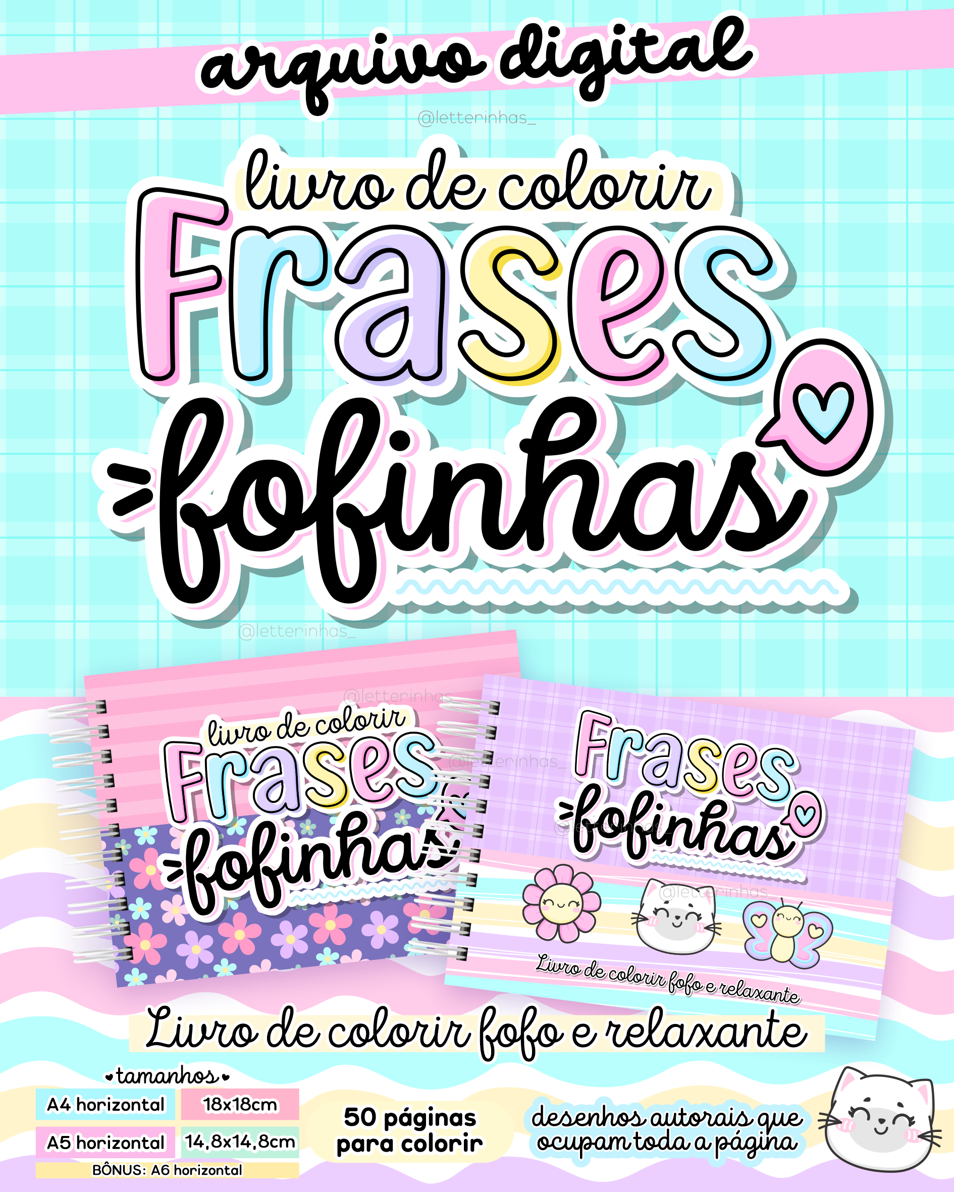 Arquivo Digital | Livro de Colorir Frases Fofinhas