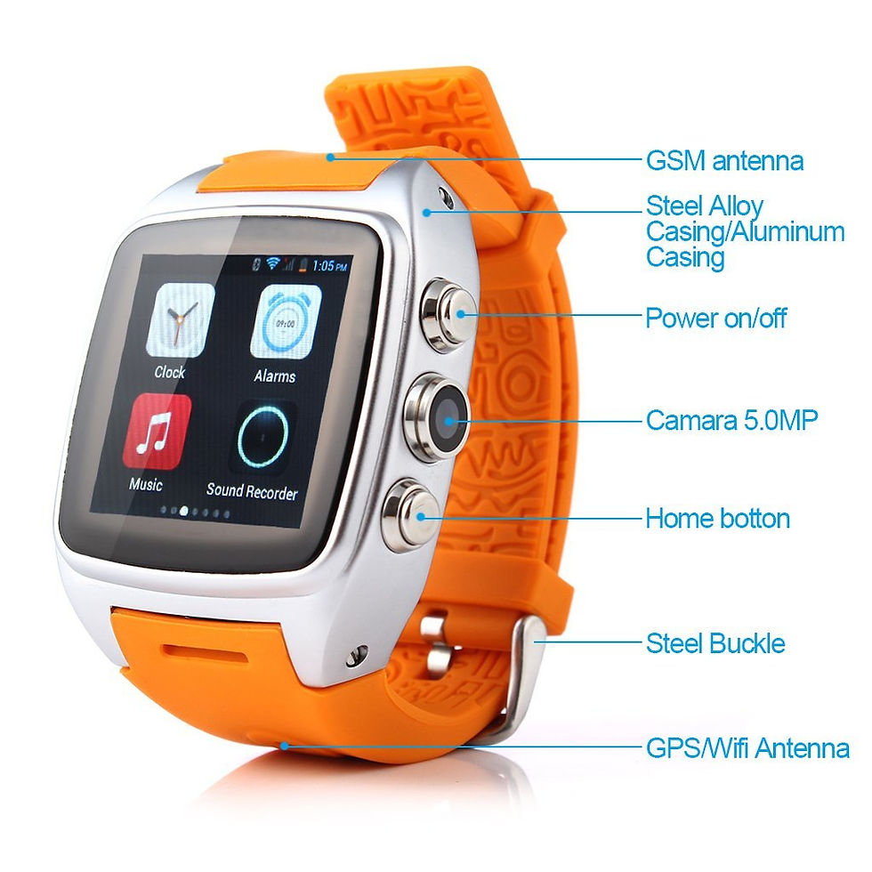 Thumbnail: Silver-2GEN - iMacwear SPARTA M7 Smart Watch Phone