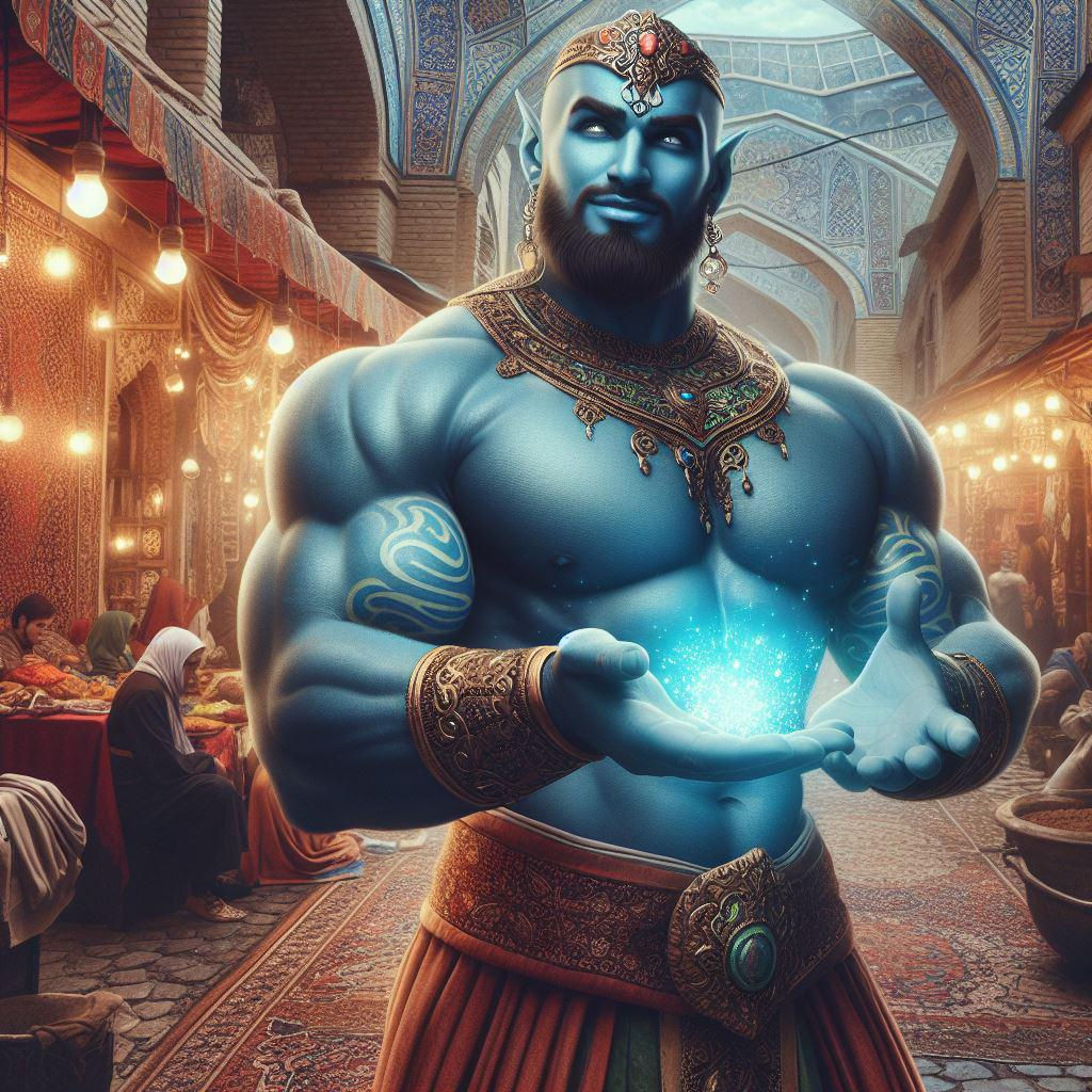 Metaphysical ELITE CLASS Marid ARABIC King Blue fire Djinn Power Wishes Jinn Gen