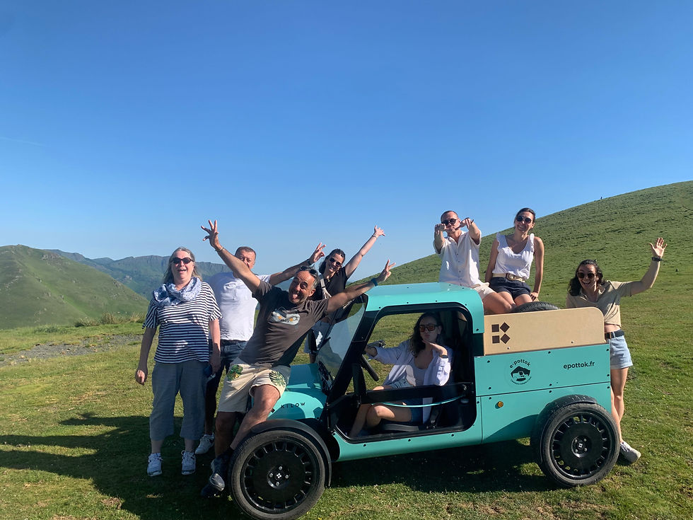 Team building dans les montagnes basques