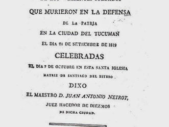 Origen de Los Neyrot o Neirot,Familia Tradicional de Santiago del Estero