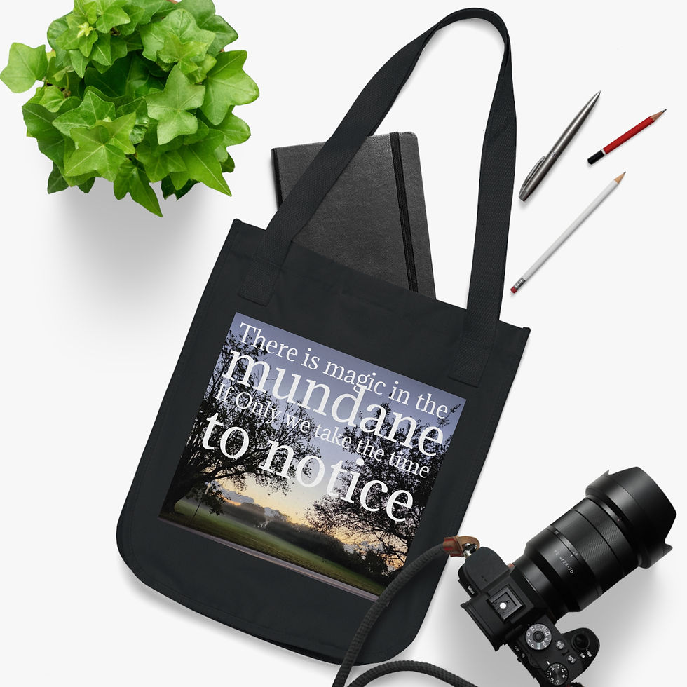 Thumbnail: Eco-Friendly Tote Bag - "Magic in the Mundane" Inspirational Design