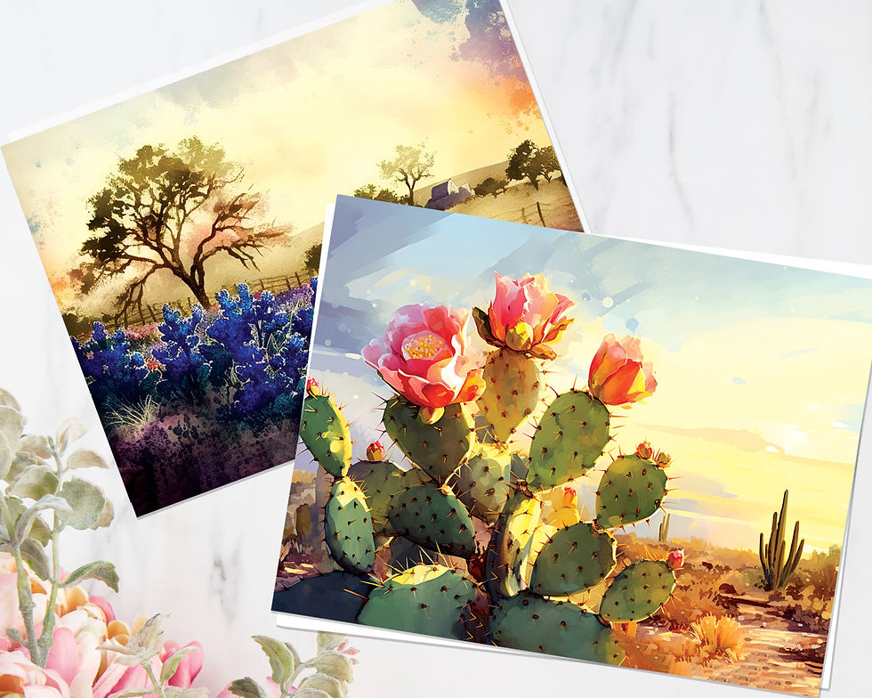 Thumbnail: Texas Wildflowers Notecard Set Wholesale