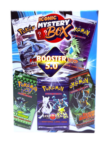 pokemon mystery box 1/5 chance of vintage booster pack Poke - 5 PACKS 2.0 | Iconic