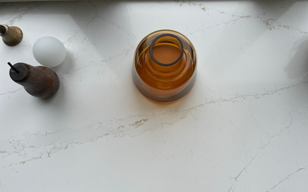 le plan de travail blanc veiné Silestone Ethereal Glow