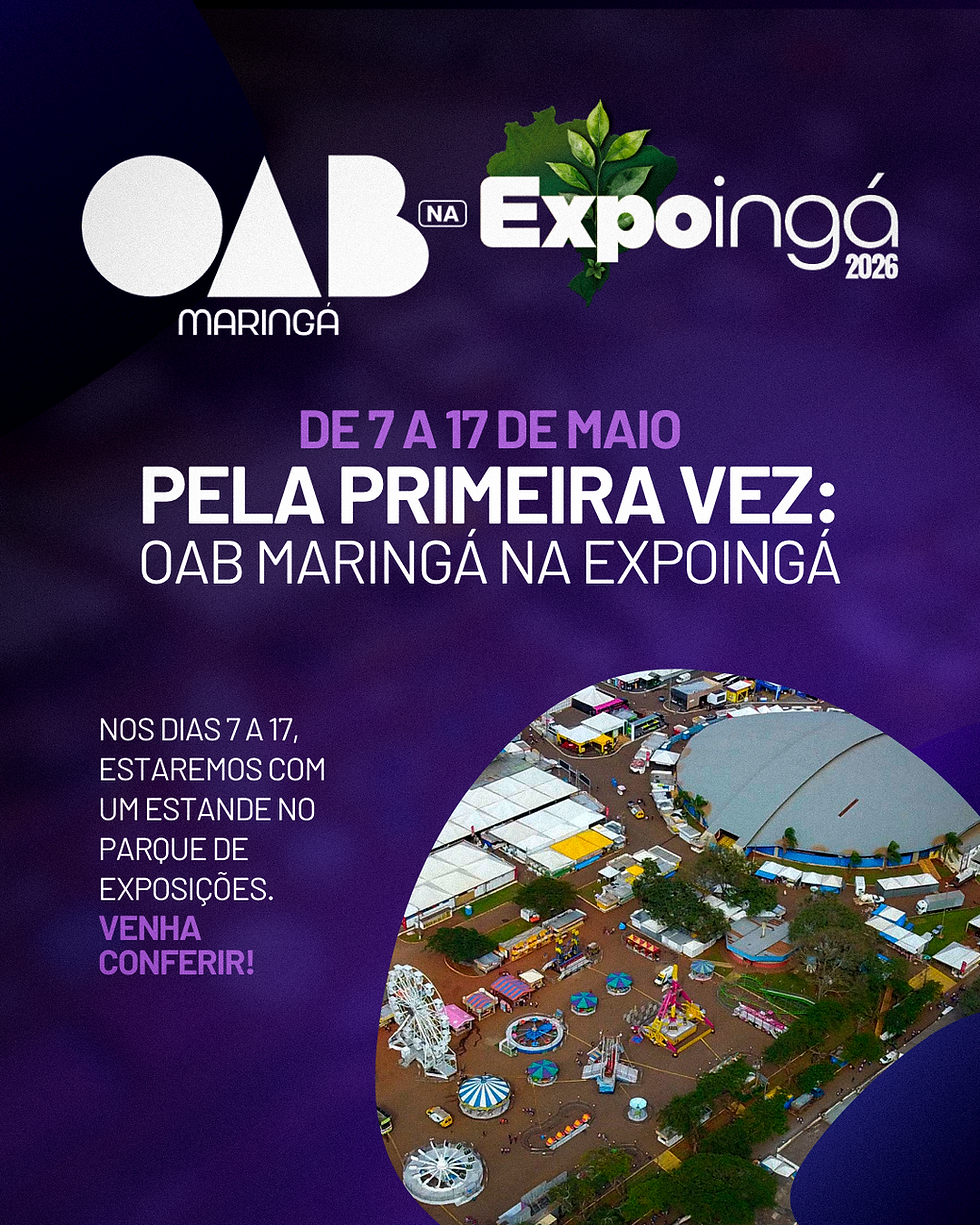 A OAB Maringá está na Expoingá 2026!