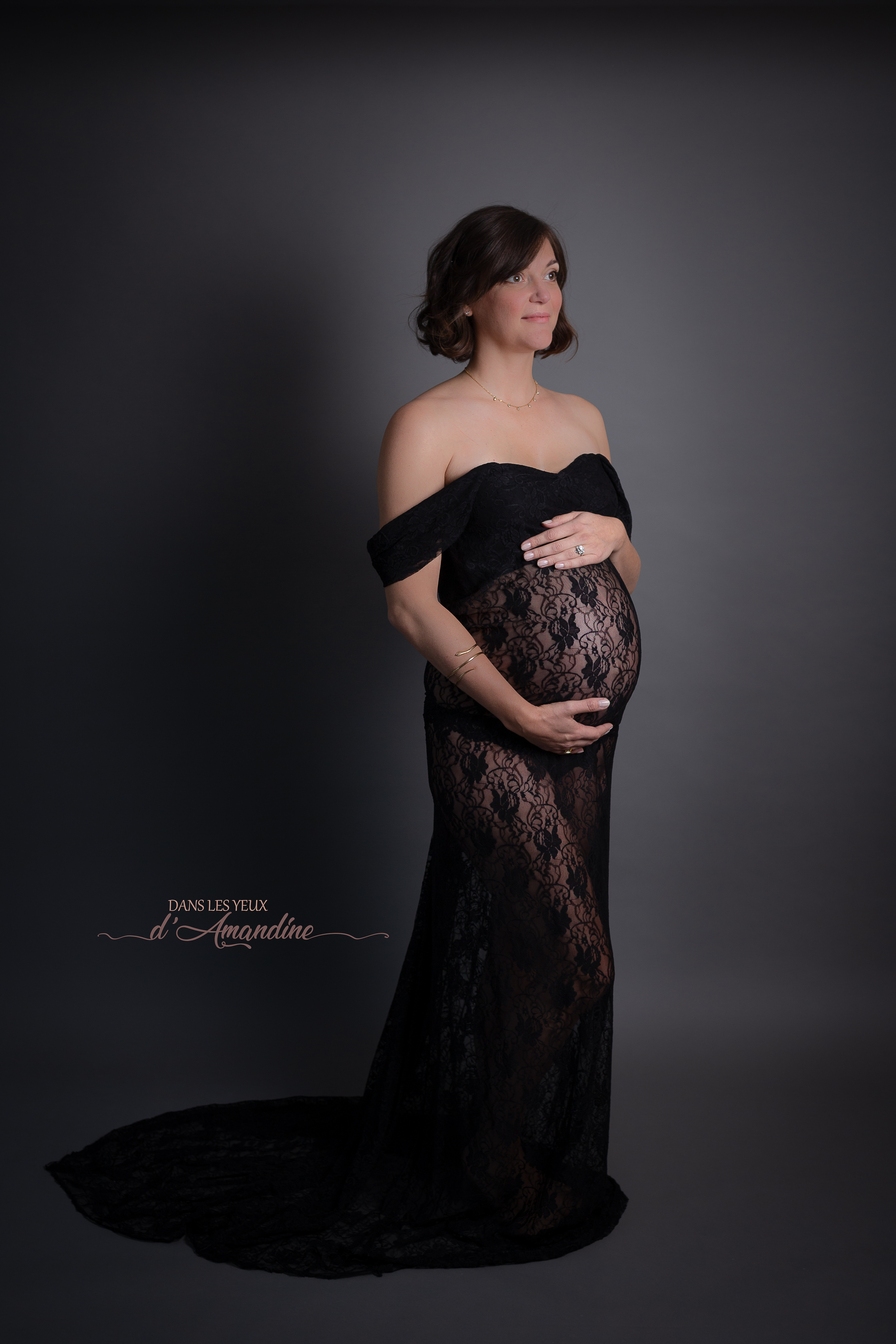 Robe dentelle noire