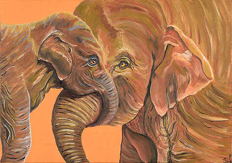 Hey Mum 'Elephant Cuddle' by Jayne Crow