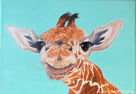 Smiley Giraffe by Jayne Crow
