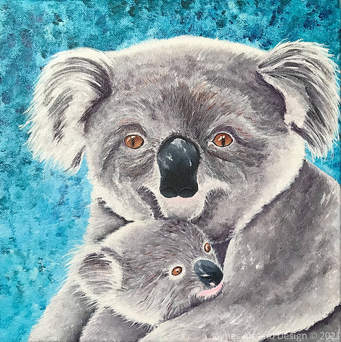 Cuddles with Mum by Jayne Crow