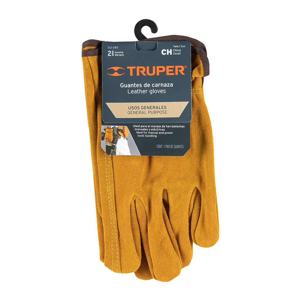 Miniatura: Guantes de carnaza, usos generales, chicos, Truper