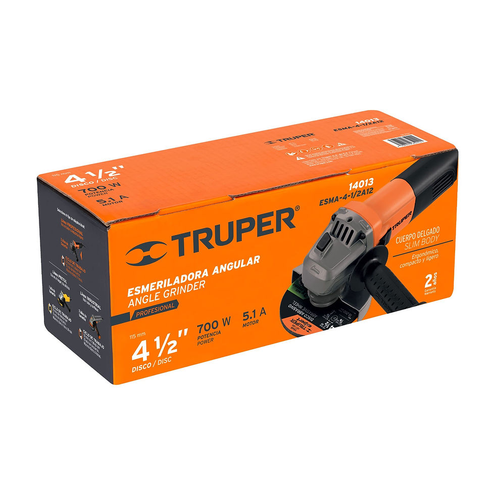 Miniatura: Esmeriladora angular 4-1/2" 700 W, profesional, Truper