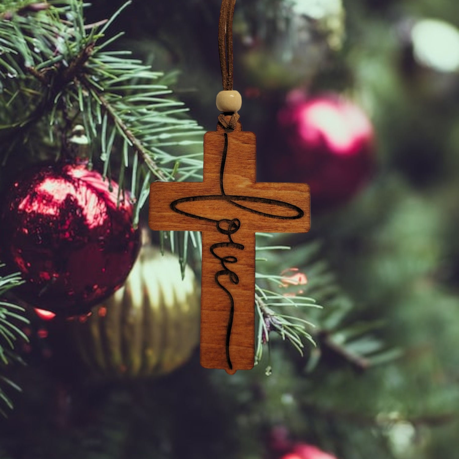 Cross Christmas Ornament
