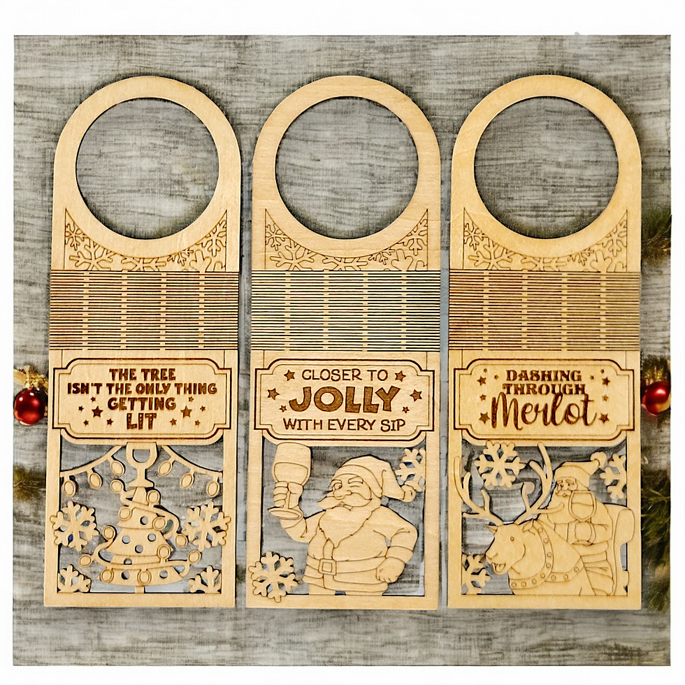 Thumbnail: laser cut wine gift tag