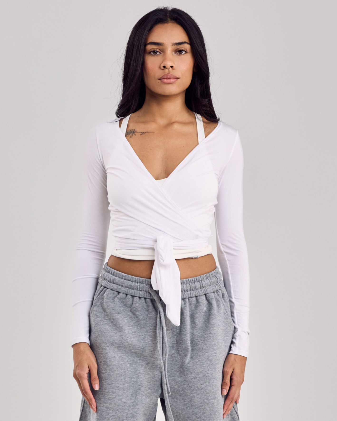 Ballet Wrap Cotton Top