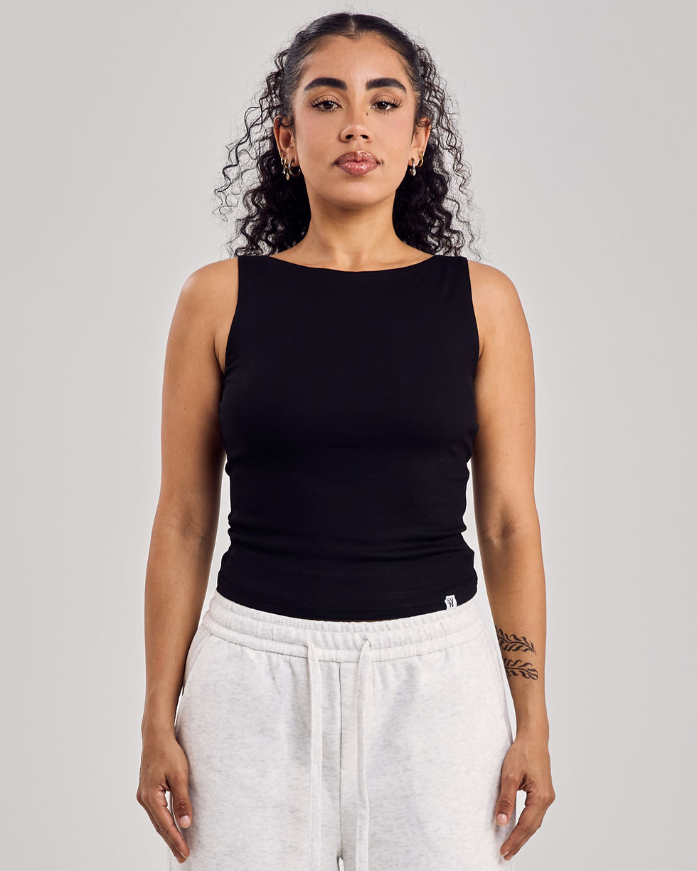 Miniature : Structured Viscose Tank Top