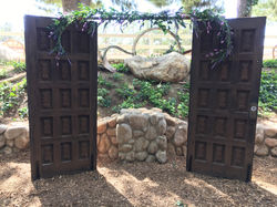 wood door backdrop