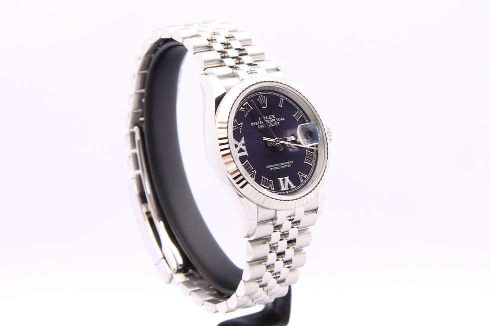 Miniaturbild: Rolex Datejust 36mm 126234 Pave Besatz Aubergine