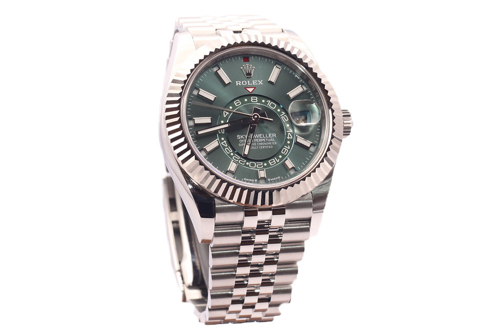 Rolex Sky Dweller Grün Jubilee vorderansicht